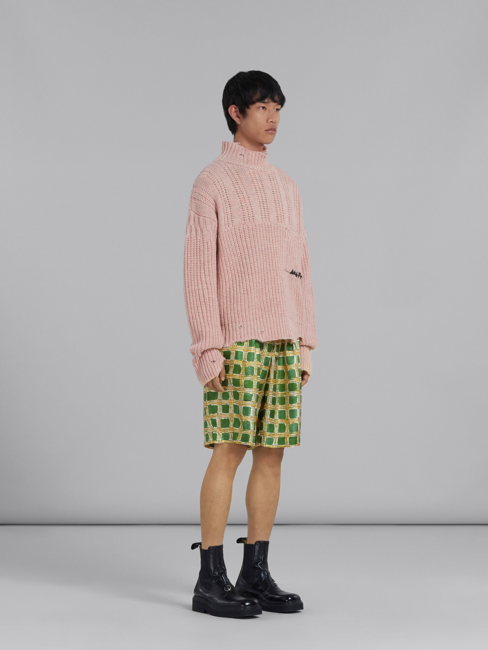 Marni o1w1db10824 Virgin Wool Sweater in Light Pink Size US M / EU 48-50 / 2 - 5 Thumbnail
