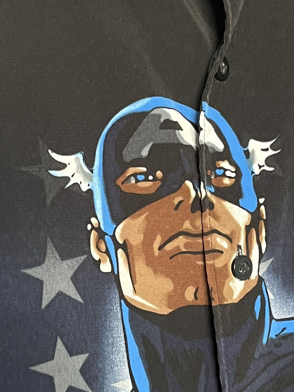 Marvel Comics 2002 Marvel Comics CAPTAIN AMERICA shirt, Black, Vintage Size US L / EU 52-54 / 3 - 3 Thumbnail