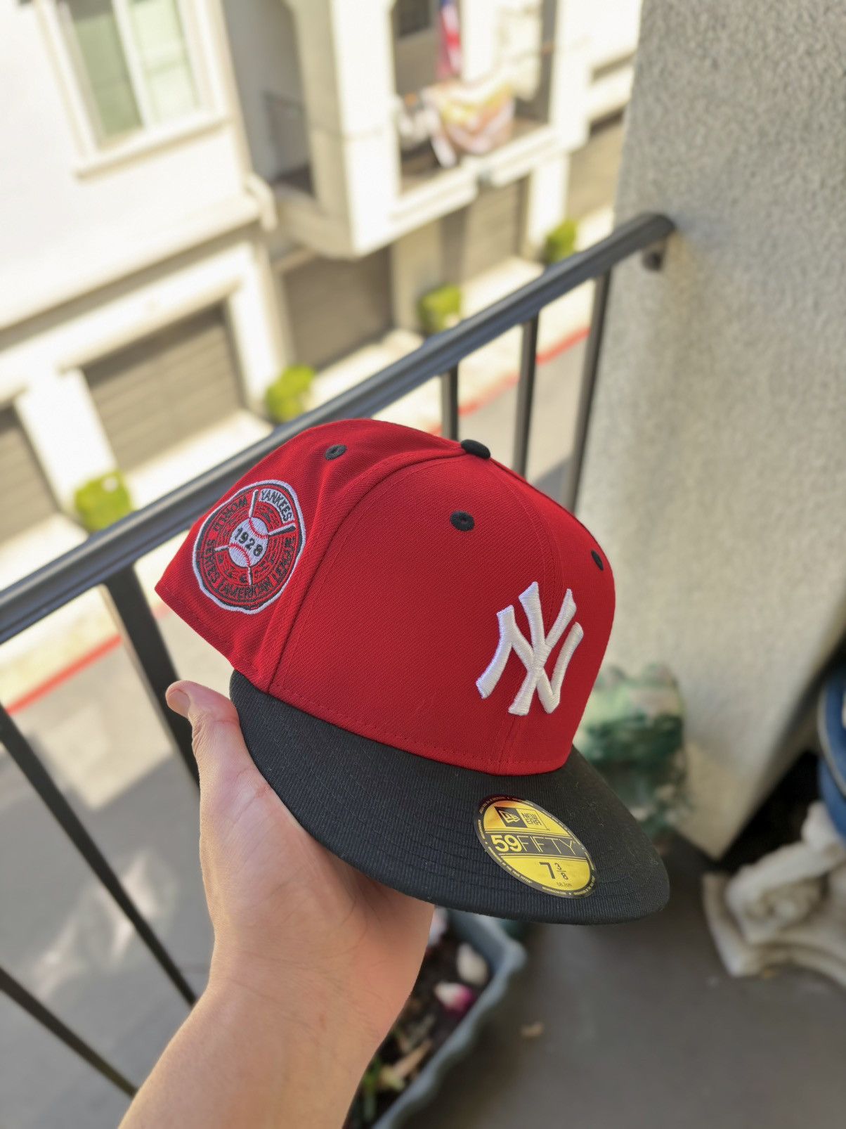 New Era NEW ERA 59FIFTY NY YANKEES MLB FITTED HAT 1928 WS PATCH Size ONE SIZE - 1 Thumbnail