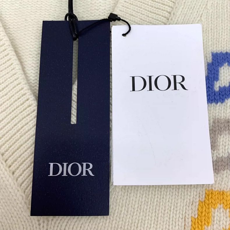 Dior Dior Beige logo letter inlaid sheep wool V-neck sleeveless Size M / US 6-8 / IT 42-44 - 7 Thumbnail