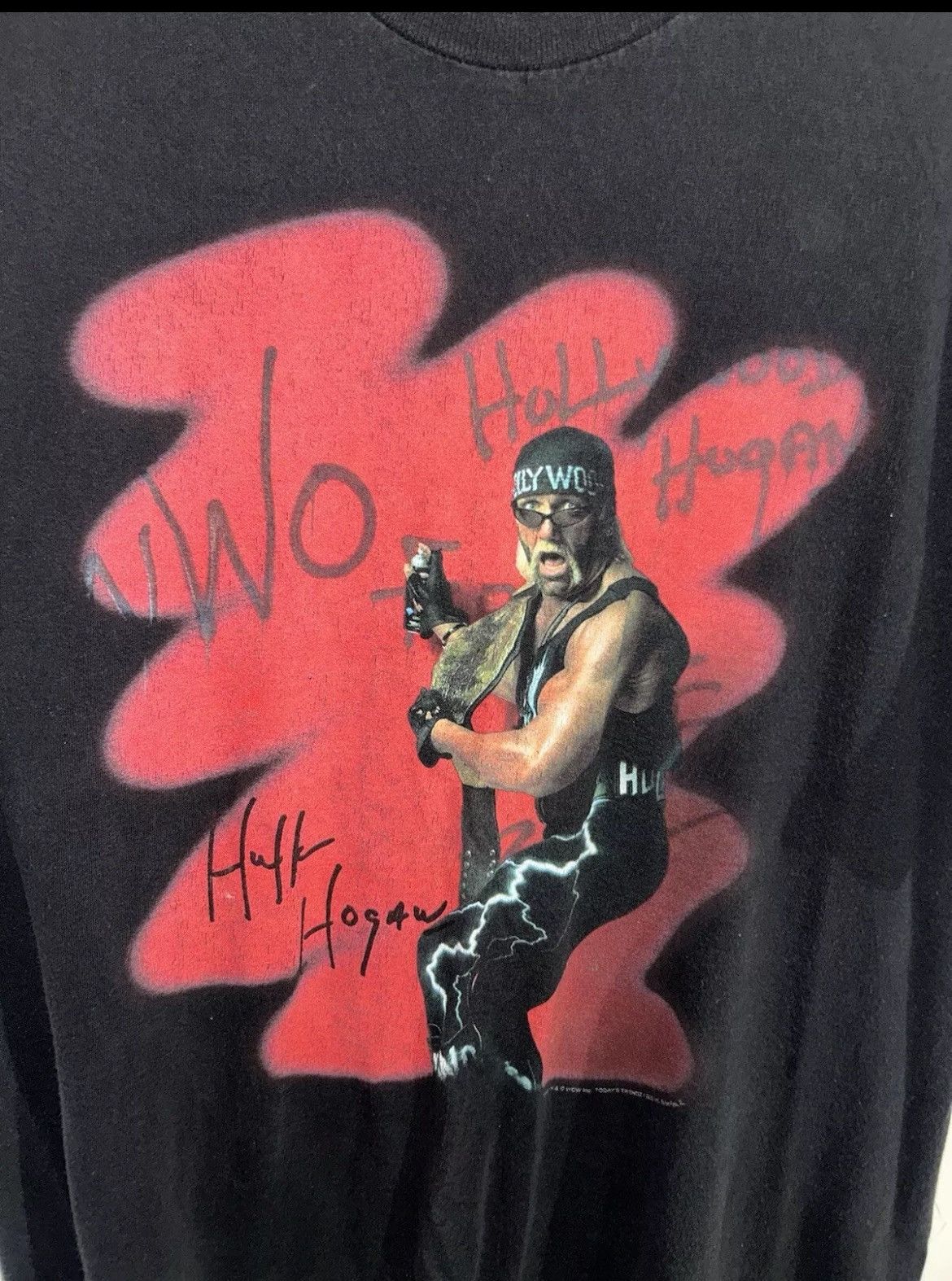 Vintage × WCW/nWo Vintage NWO Hollywood Hulk Hogan T-shirt Size US L / EU 52-54 / 3 - 1 Thumbnail
