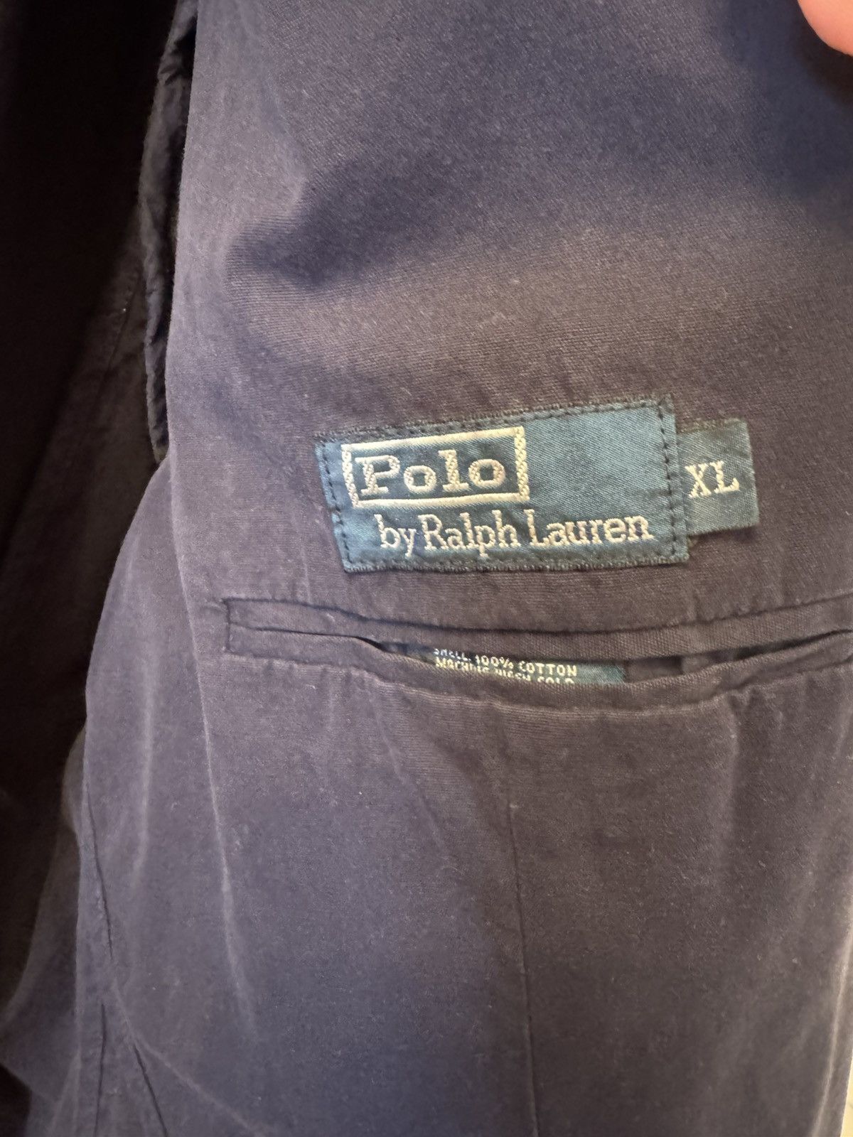 Polo Ralph Lauren Polo Ralph Lauren Cotton Chore Coat Jacket Navy XL Size US XL / EU 56 / 4 - 4 Thumbnail