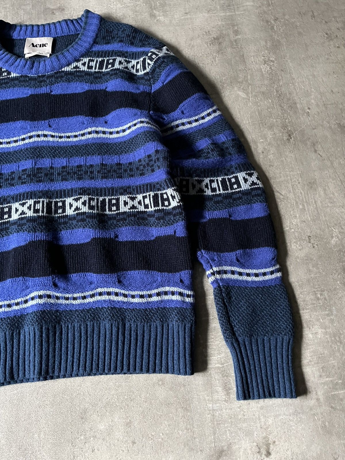 Acne Studios × Designer × Vintage Acne studios wool sweater blue rare Size US L / EU 52-54 / 3 - 4 Thumbnail