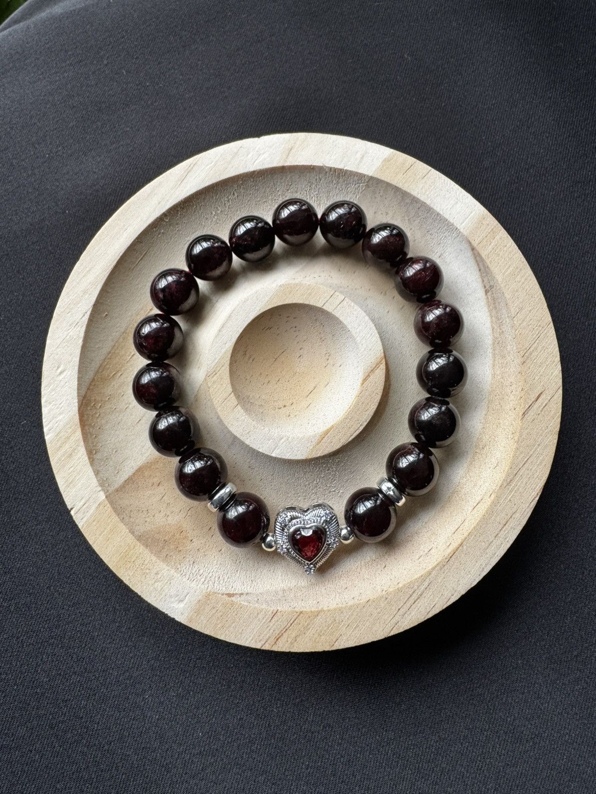 Handmade Garnet Bracelet Size ONE SIZE - 4 Thumbnail