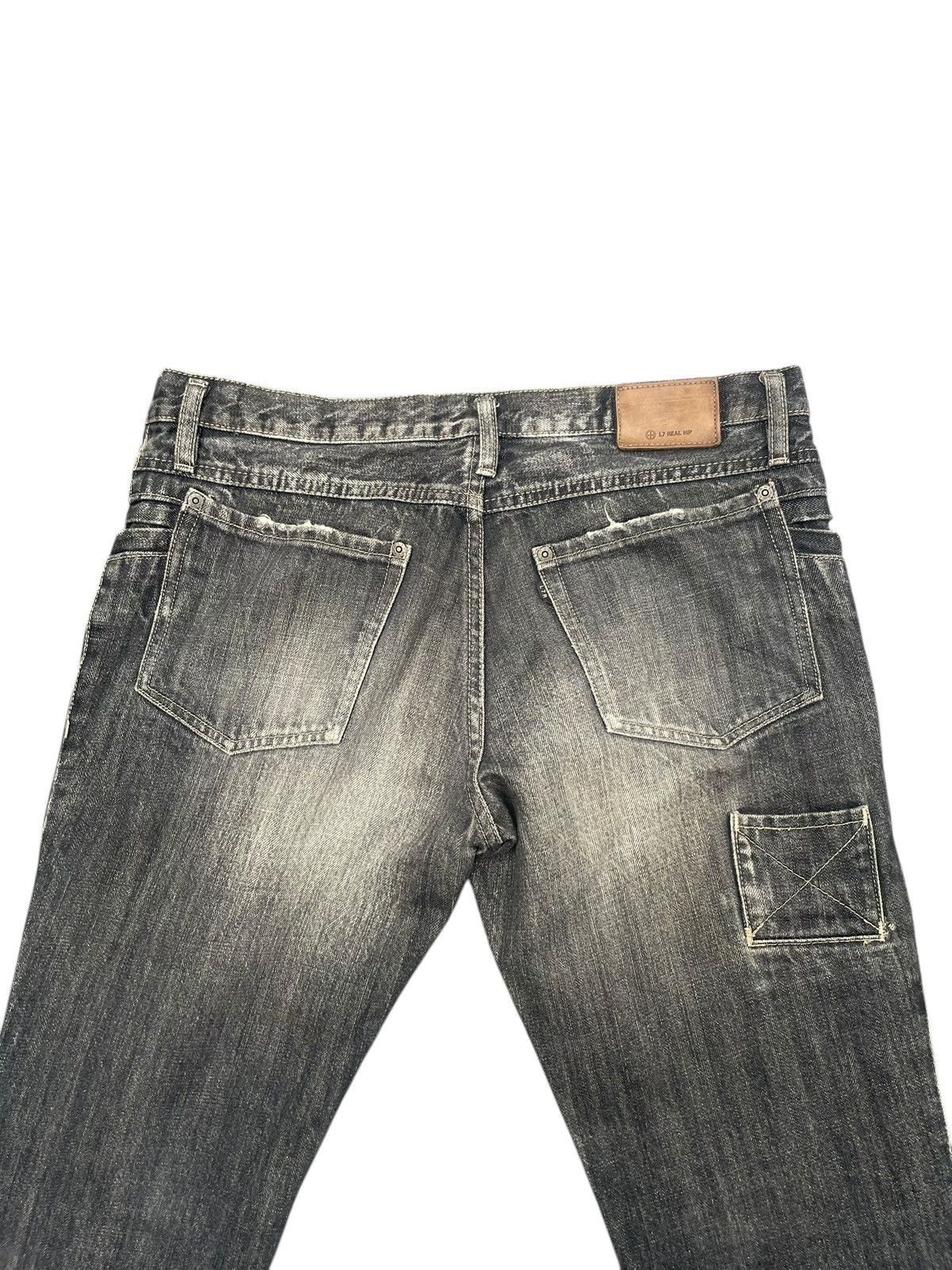 Designer × L7 Real Hip L7 Real Hip Flare Distresed Denim Size US 34 / EU 50 - 6 Thumbnail
