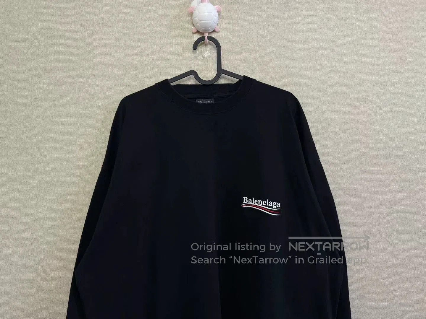 Balenciaga Balenciaga Black Embroidered Cola Longsleeve. Size US L / EU 52-54 / 3 - 2 Thumbnail