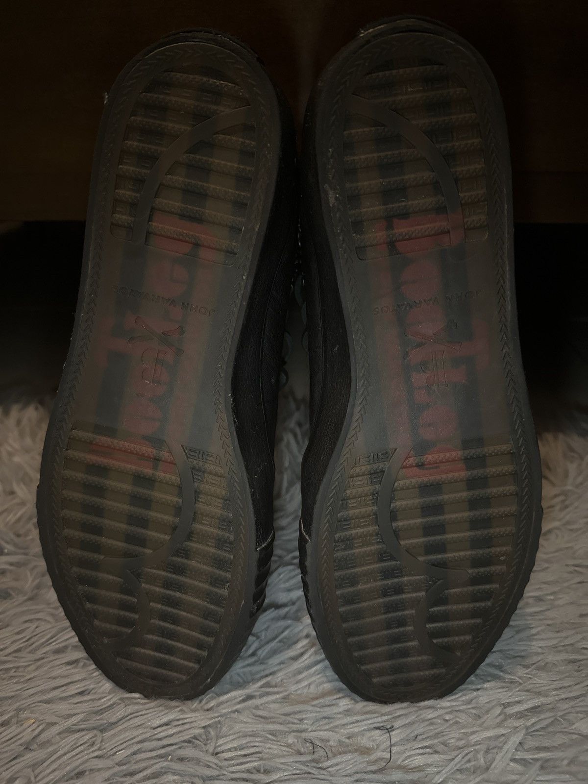 John Varvatos JV STUDDED MID TOP LEATHER SNEAKERS Size US 10 / EU 43 - 6 Thumbnail
