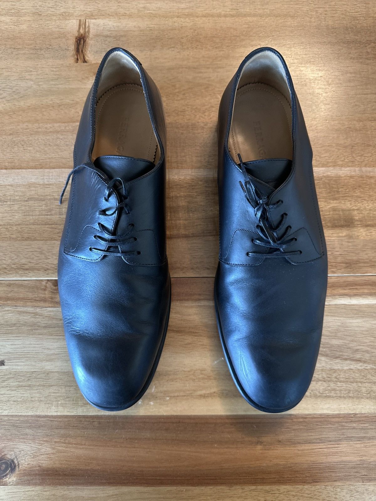 Salvatore Ferragamo dress shoes black size 12EE