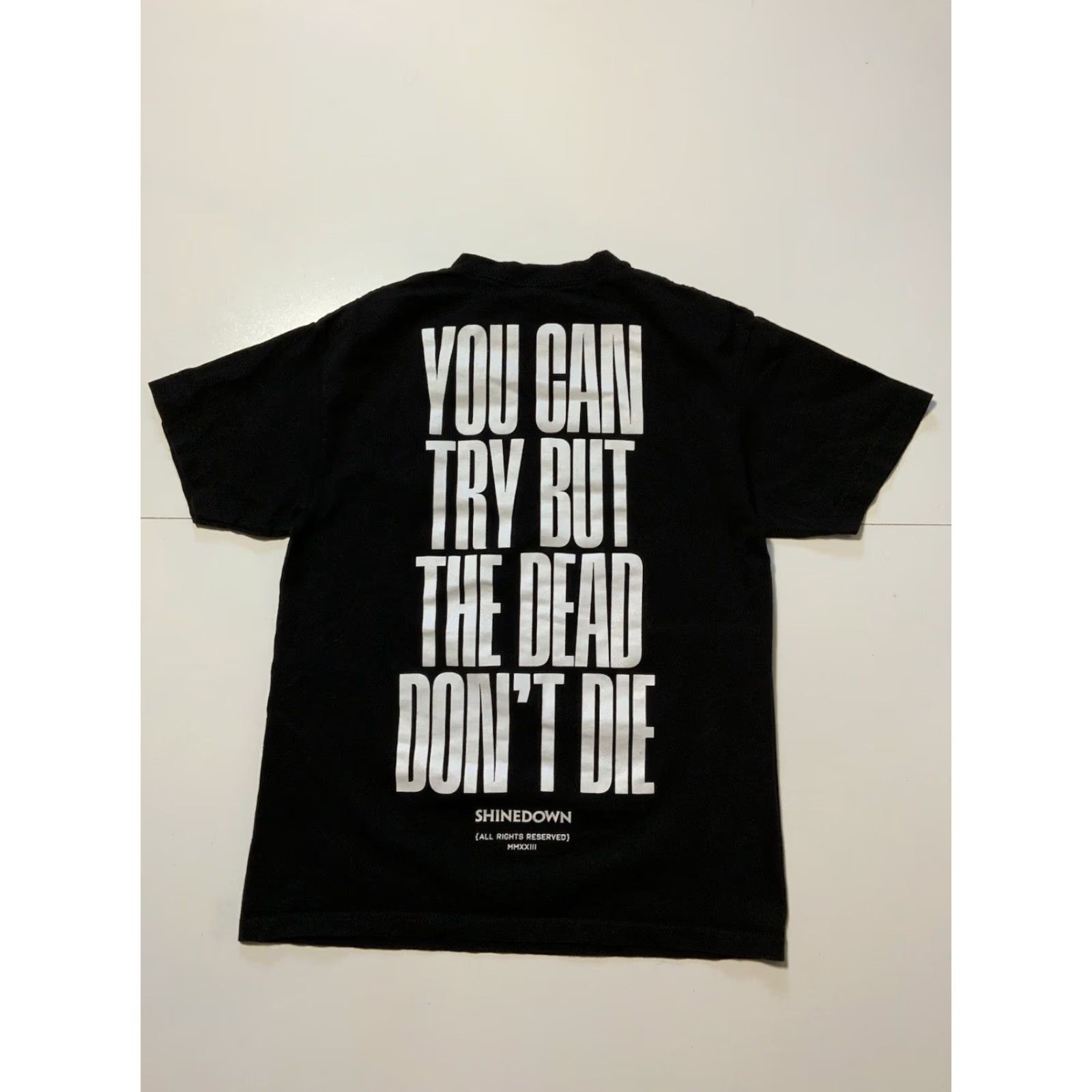 American Apparel Shinedown Planet Zero You Can Try But The Dead Don’t Die Rock Band T-Shirt M Black Mens Size US M / EU 48-50 / 2 - 2 Thumbnail