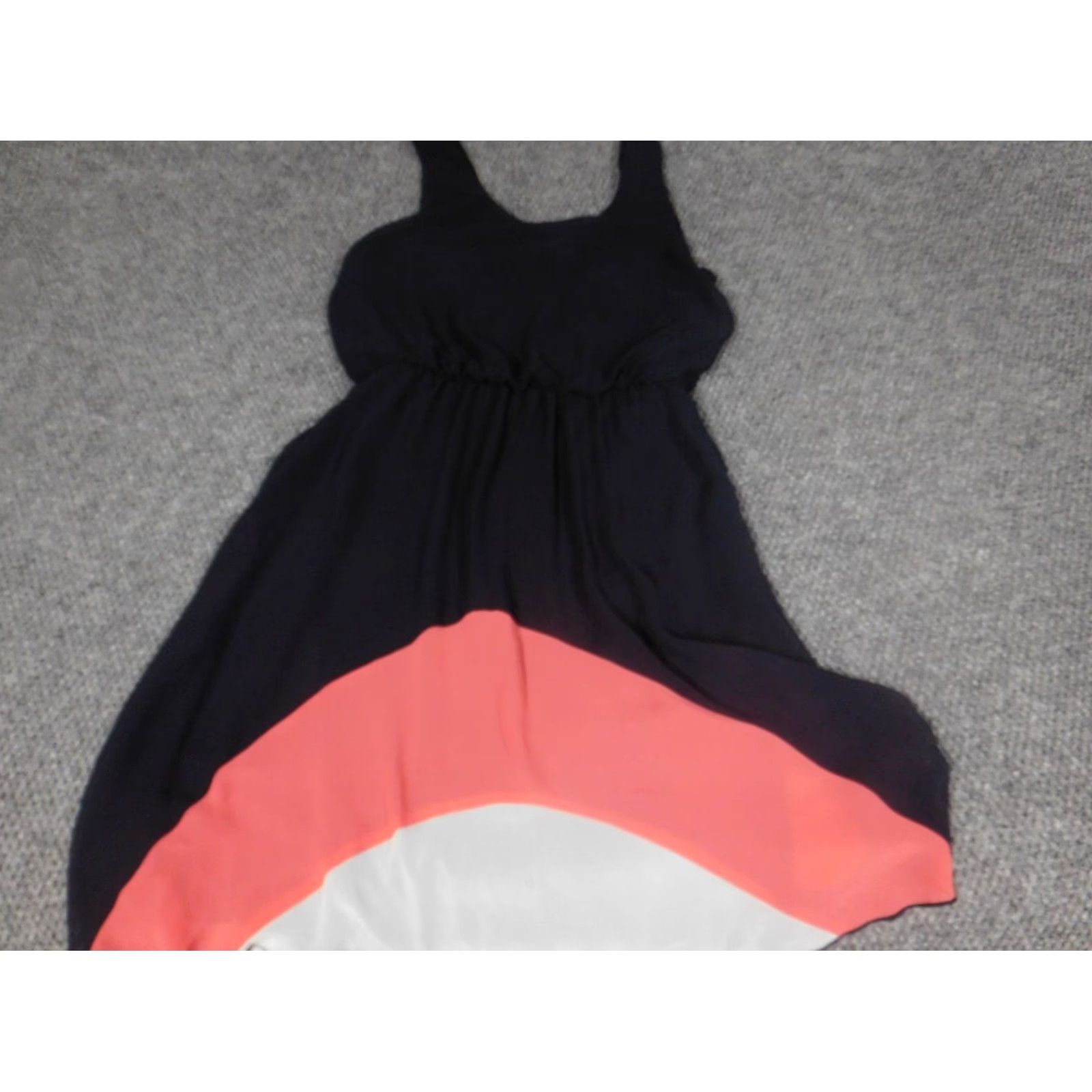 Vintage Enfocus Studio Womens Dress A-Line Sleeveless Pullover Knee Length Blue 6 Polyester Rayon Raglan Sleeve Round Neck Ruffle Flower 6 Fall Size M / US 6-8 / IT 42-44 - 6 Thumbnail