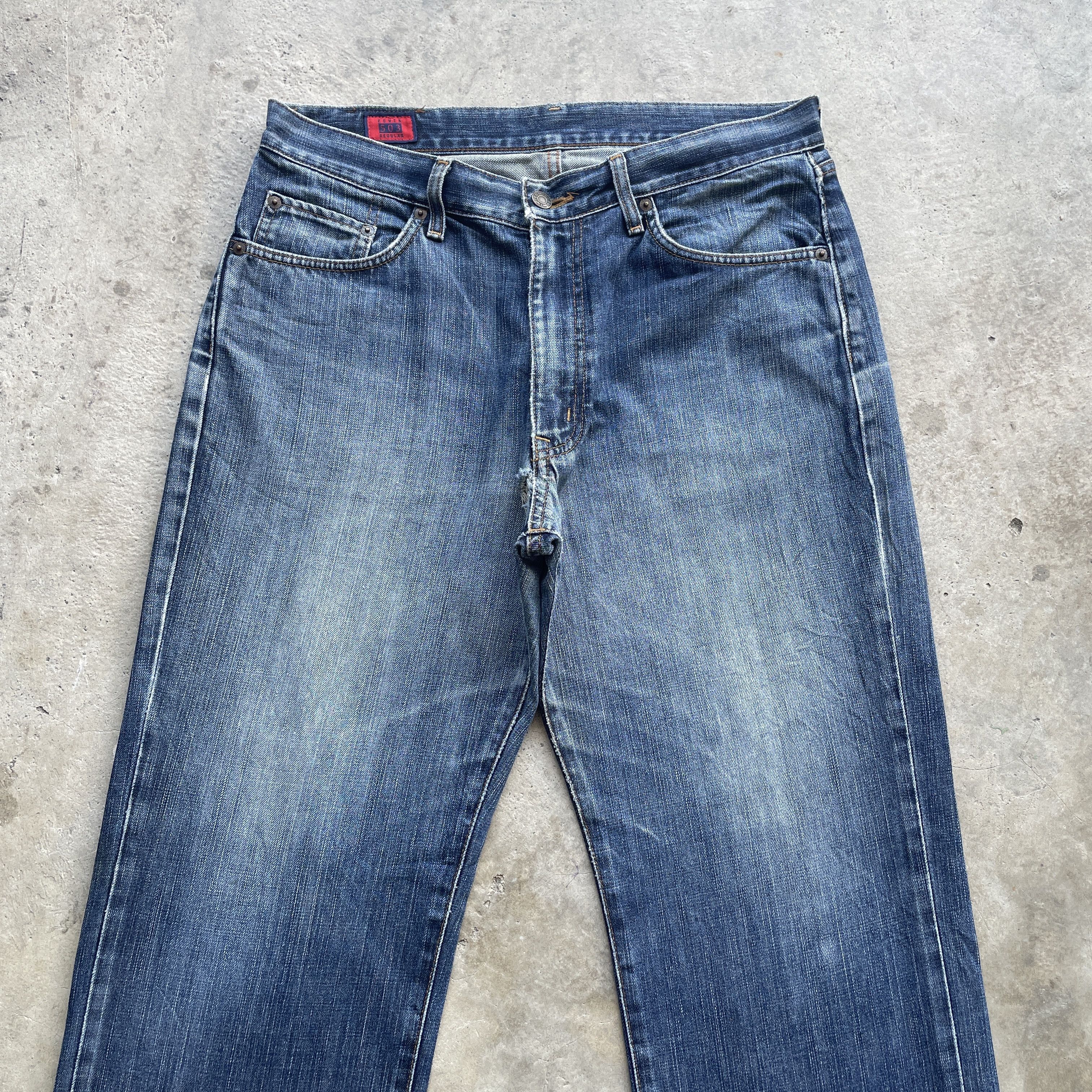 Edwin W34x32 Vintage Edwin 503 Regular Jeans Faded Denim Pants Size US 34 / EU 50 - 3 Thumbnail