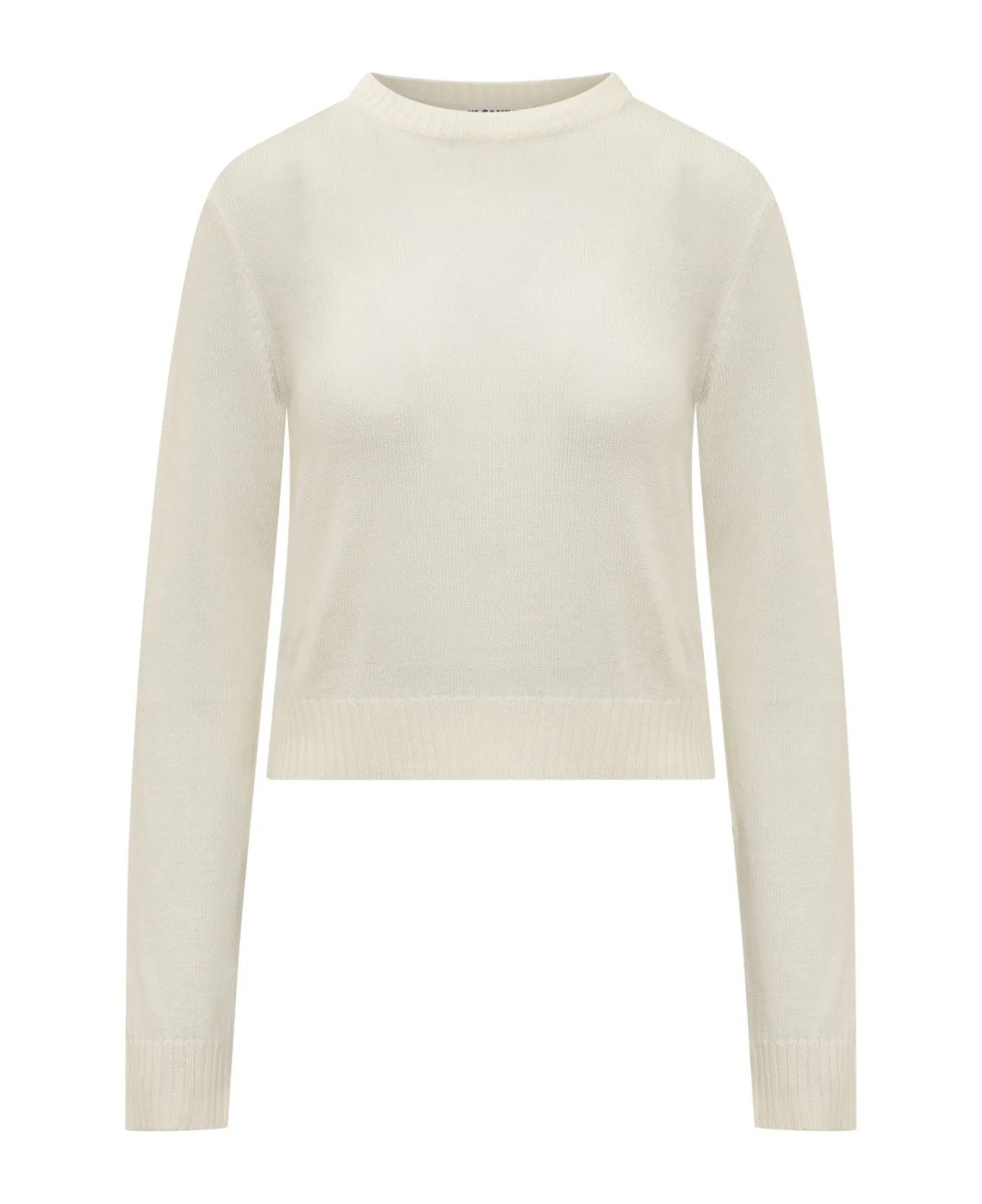 Jil Sander o1loc1c0426 Wool Jersey in Off White Size S / US 4 / IT 40 - 1 Thumbnail