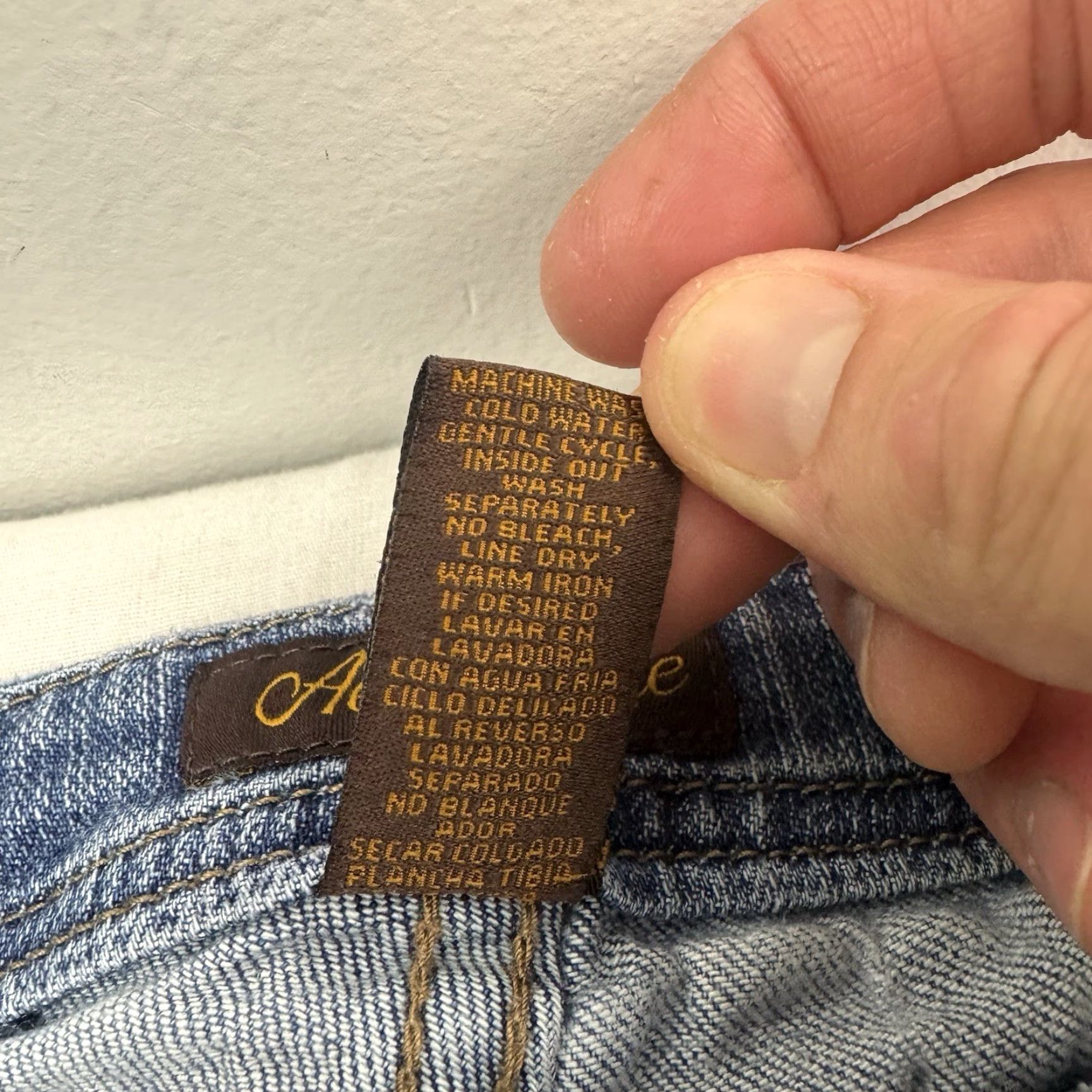 Vintage VINTAGE Aeropostale Bootcut Jeans Womens 3 Regular Stretch Low Rise Blue Y2K Hipster Punk Size 26" / US 2 / IT 38 - 5 Thumbnail