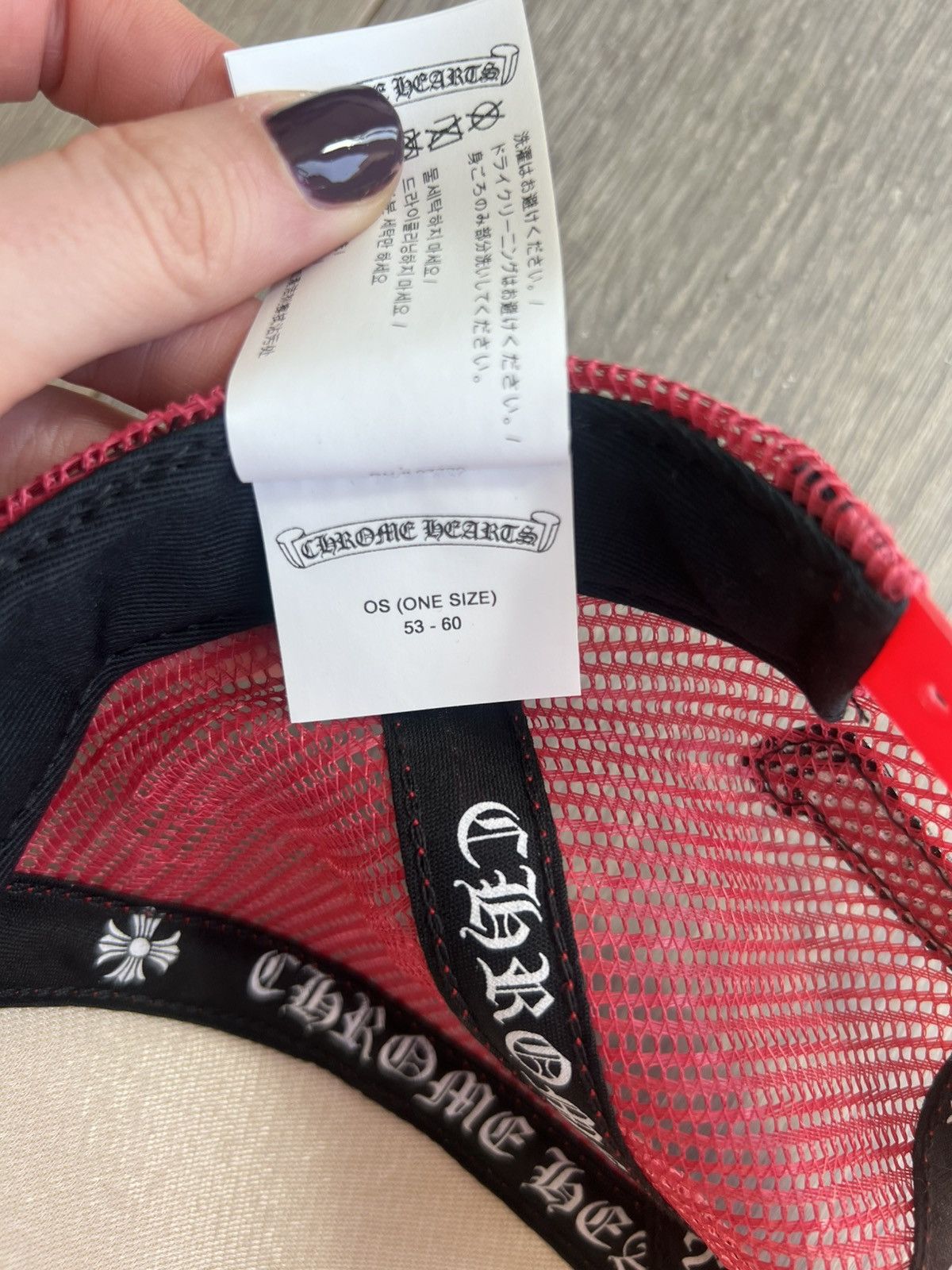 Chrome Hearts Red Chrome Hearts Hat Size ONE SIZE - 5 Thumbnail