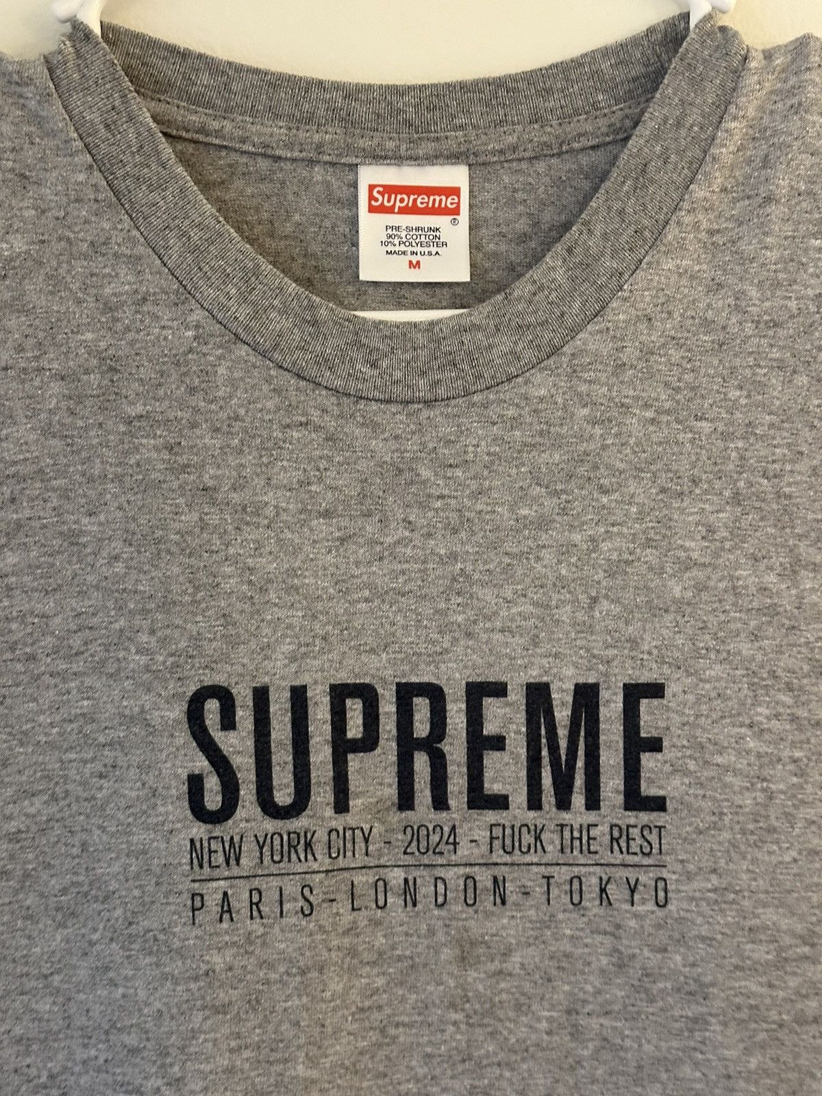 Supreme Supreme Paris Tee Size US M / EU 48-50 / 2 - 2 Thumbnail