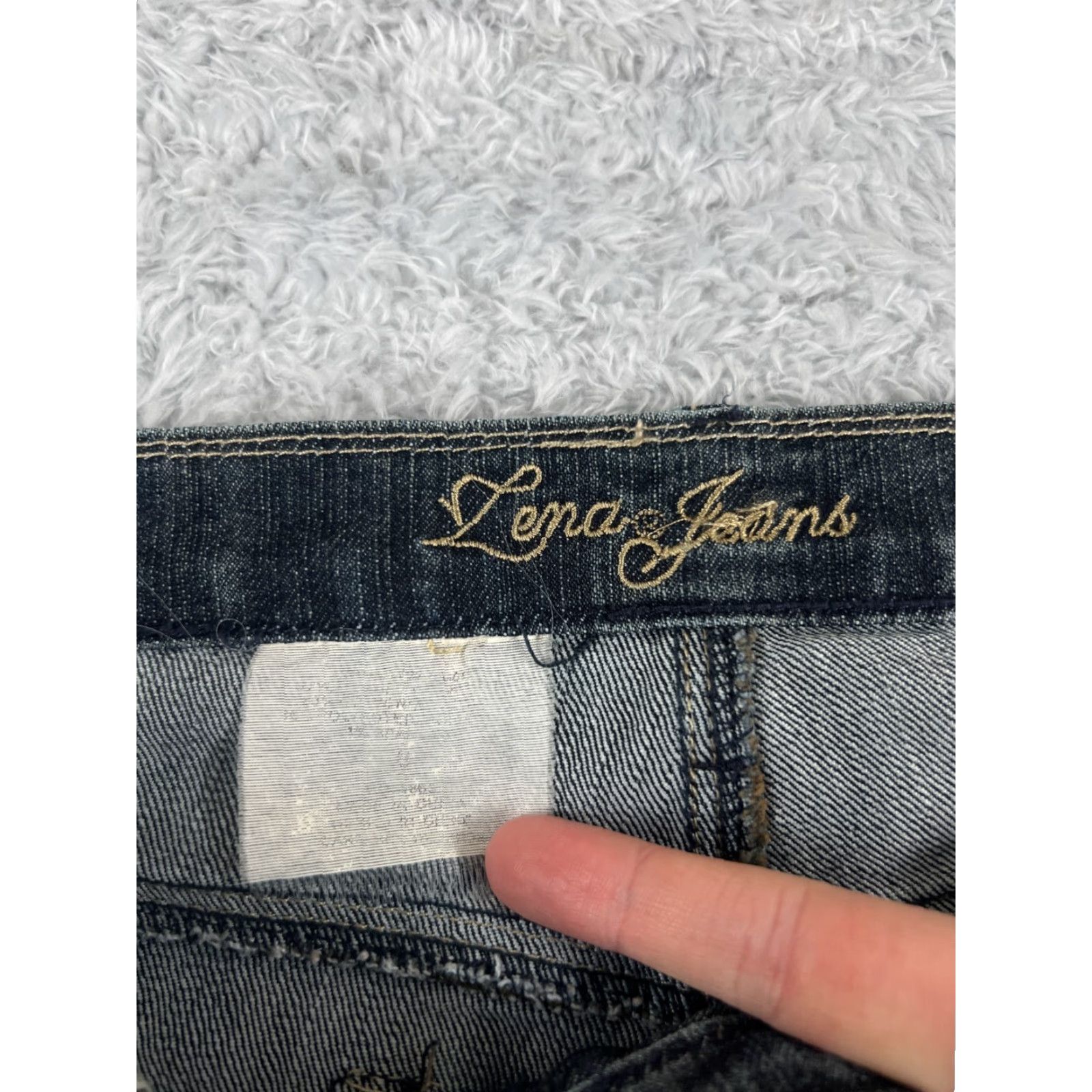 Vintage Zena Jeans Womens 30 Blue Denim Bootcut Embroidered Cotton Dark 30x29 Regular Women Jeans Measurements 5-Pocket Design Stretch Vintage No Size 30" / US 8 / IT 44 - 6 Thumbnail