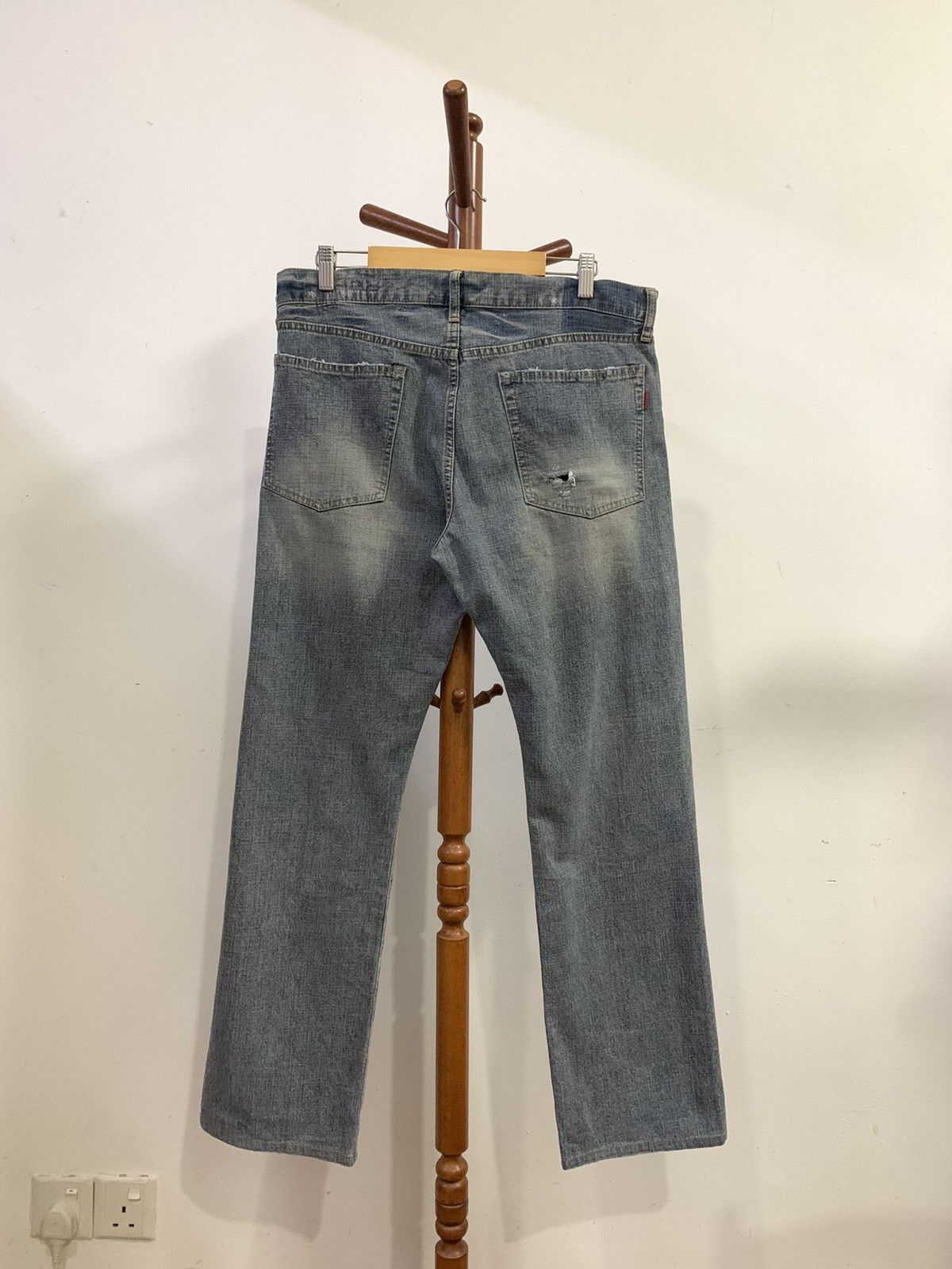 Japanese Brand BARTACK Distressed Denim Size US 34 / EU 50 - 2 Thumbnail