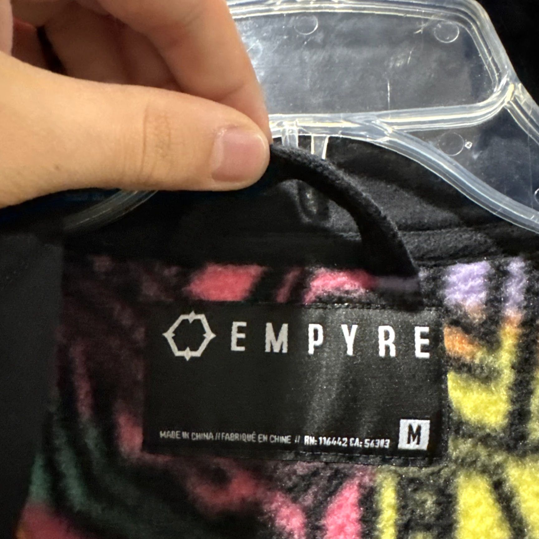 Empyre Empyre Fleece Pullover Jacket 1/4 Zip Men M Retro Neon Graffiti Y2K Skater Multicolor Size US M / EU 48-50 / 2 - 6 Thumbnail