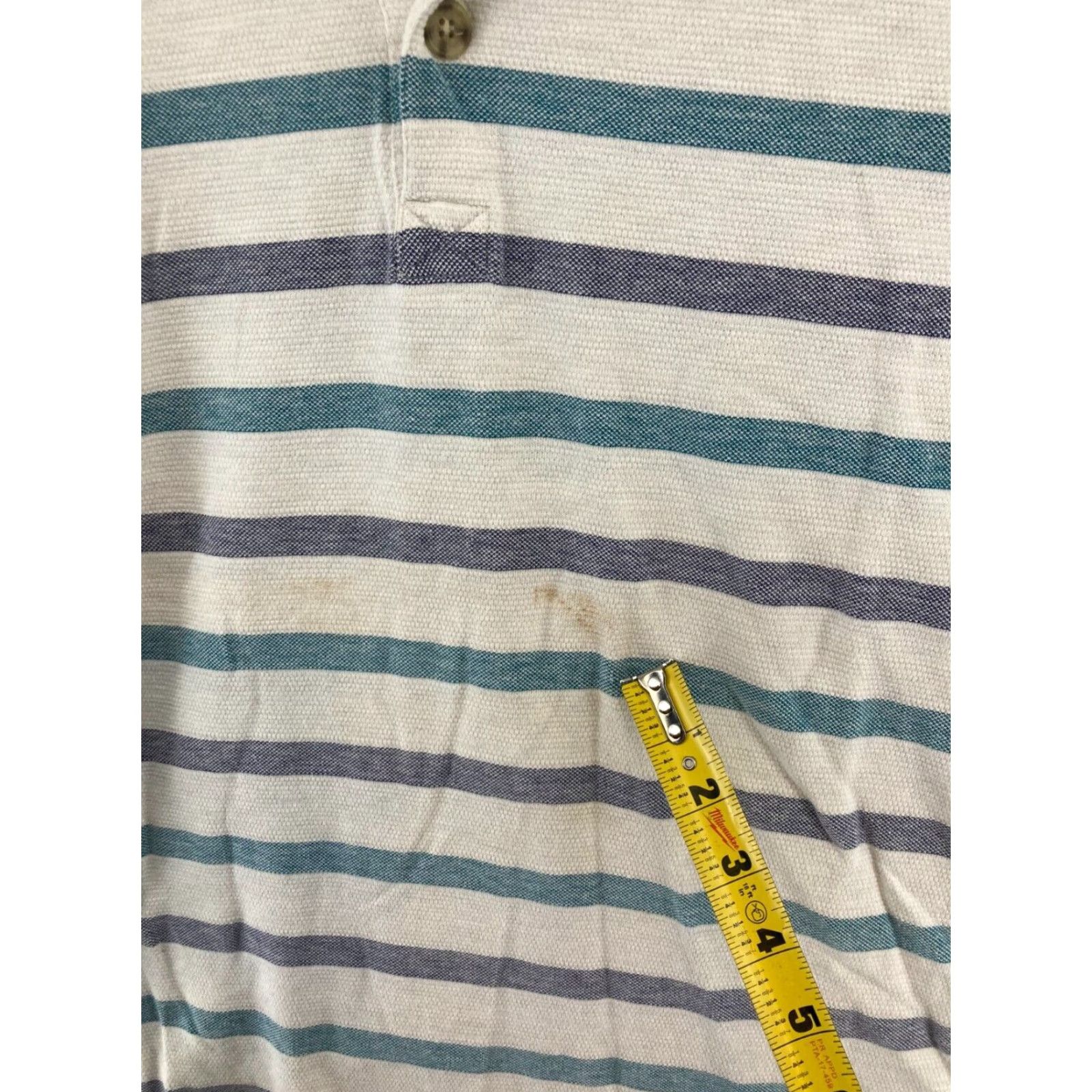 Vintage Henry Grethel Polo Shirt MENS Striped Cotton Short Sleeve Size US L / EU 52-54 / 3 - 4 Thumbnail