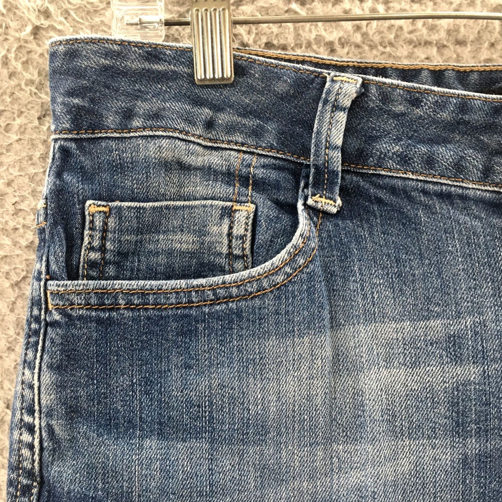 Calvin Klein Calvin Klein Jeans Boots Bootcut Womens Blue Denim Mid Rise Regular 34x25 5-Pocket Classic Denim Cotton Blend Vintage No Size 24" / US 00 / IT 34 - 4 Thumbnail