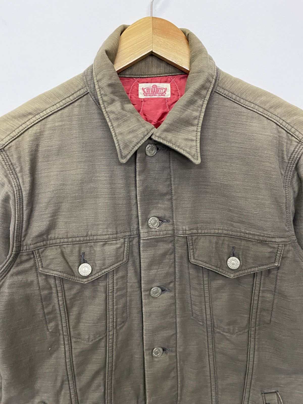 Japanese Brand Sun Faded HR Market Button Jacket Size US S / EU 44-46 / 1 - 8 Thumbnail