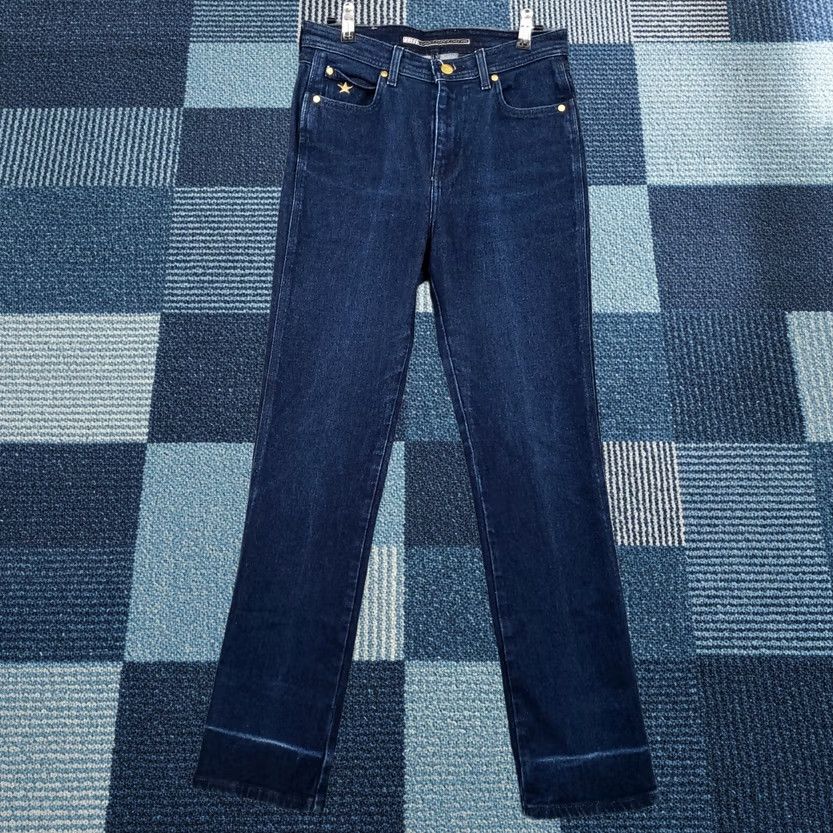 Vintage Bongo Jeans Women 9 Junior Blue Retro Slim Rinse Straight Hi Rise Dark Wash Size 30" / US 8 / IT 44 - 1 Thumbnail