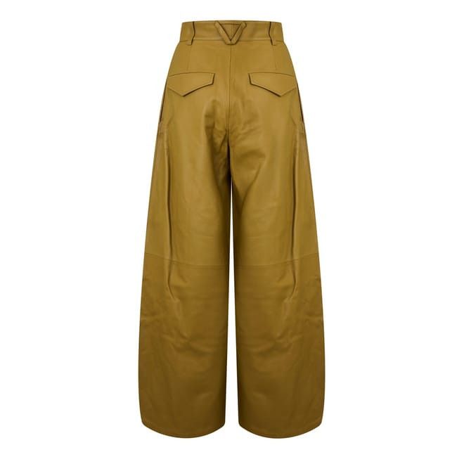 Bottega Veneta Bottega Veneta Bv Trousers in Yellow Size 28" / US 6 / IT 42 - 2 Thumbnail