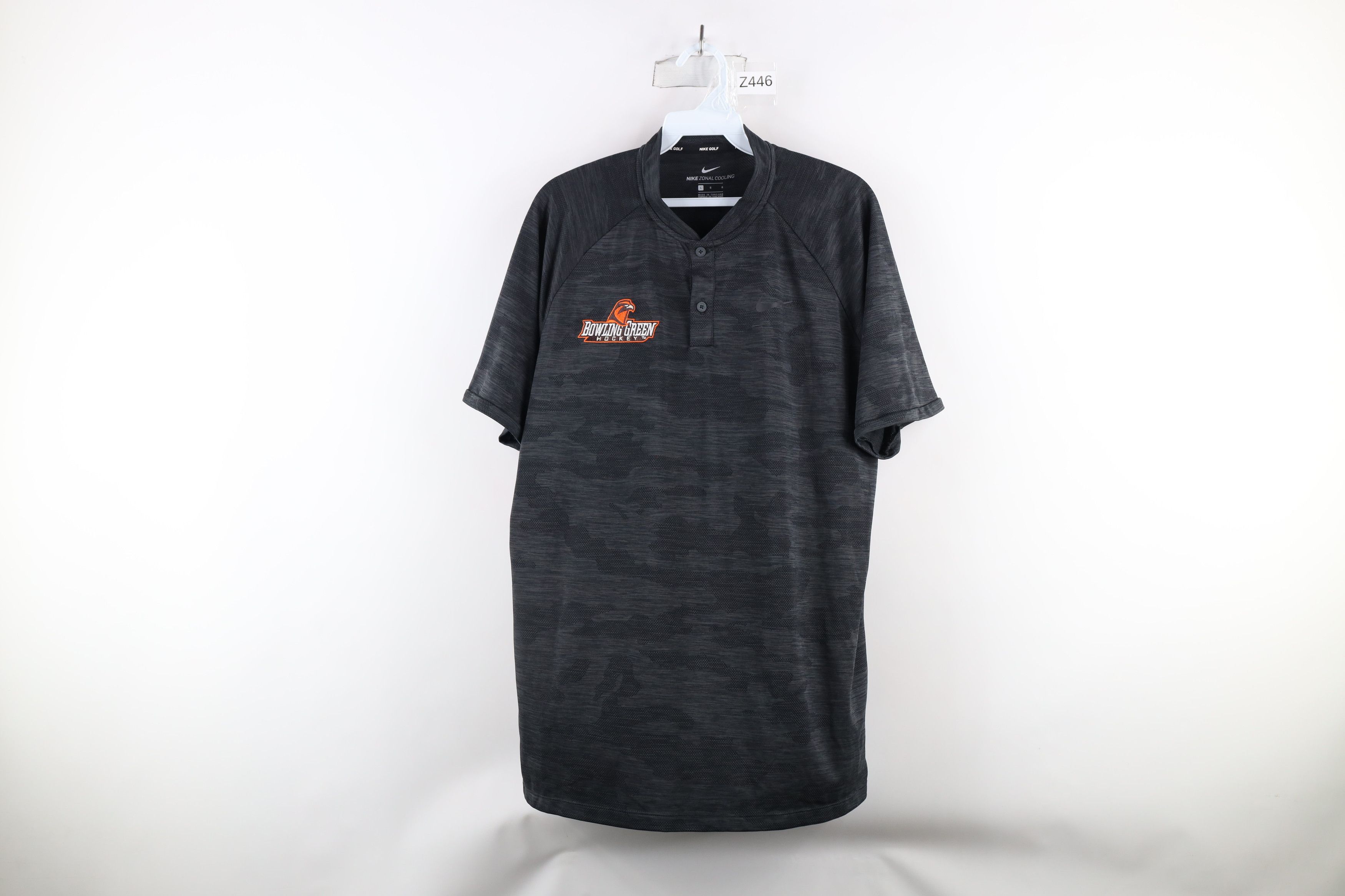 Nike × Vintage Nike Bowling State University Hockey Camouflage T-Shirt Size US L / EU 52-54 / 3 - 1 Thumbnail