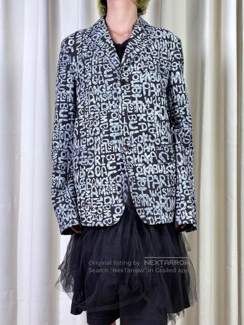 Comme Des Garcons Graffiti Suit with Vintage World Place N