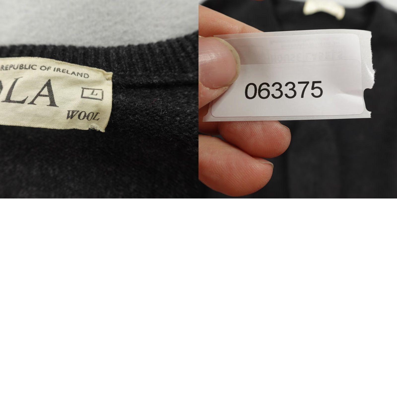 Vintage VINTAGE TALA Wool Sweater Men’s Large Gray V-Neck Pullover Made in Ireland Outdoor Casual Size US L / EU 52-54 / 3 - 8 Thumbnail