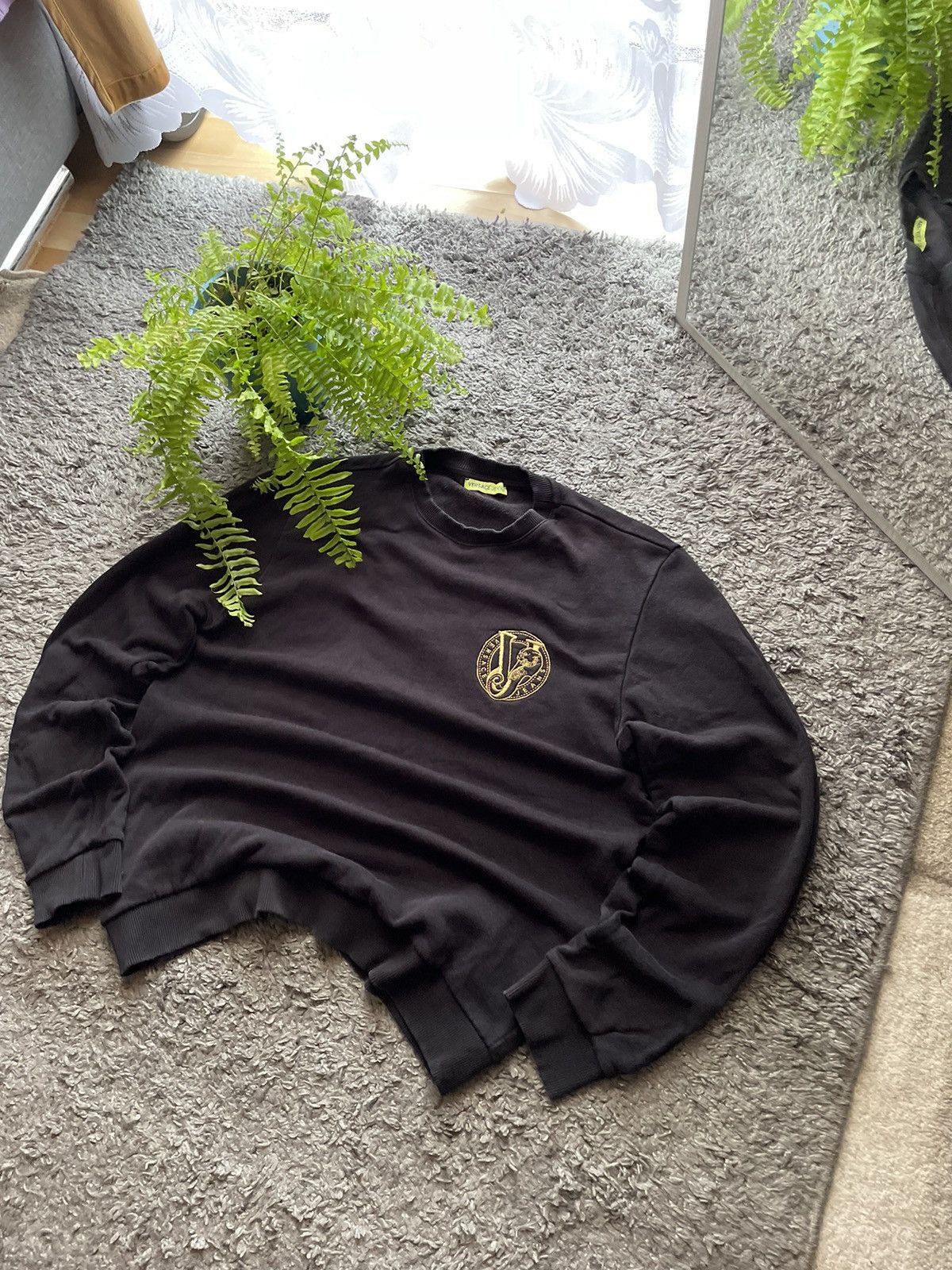 Versace × Vintage Versace Sweatshirt Streetwear Vintage Logo Rare Size US L / EU 52-54 / 3 - 4 Thumbnail