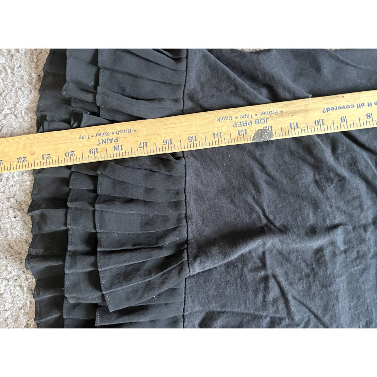 J.Crew J. Crew Blouse Long Sleeve Black Solid Pleated Hem XS Women Regular Size XS Size XS / US 0-2 / IT 36-38 - 6 Thumbnail