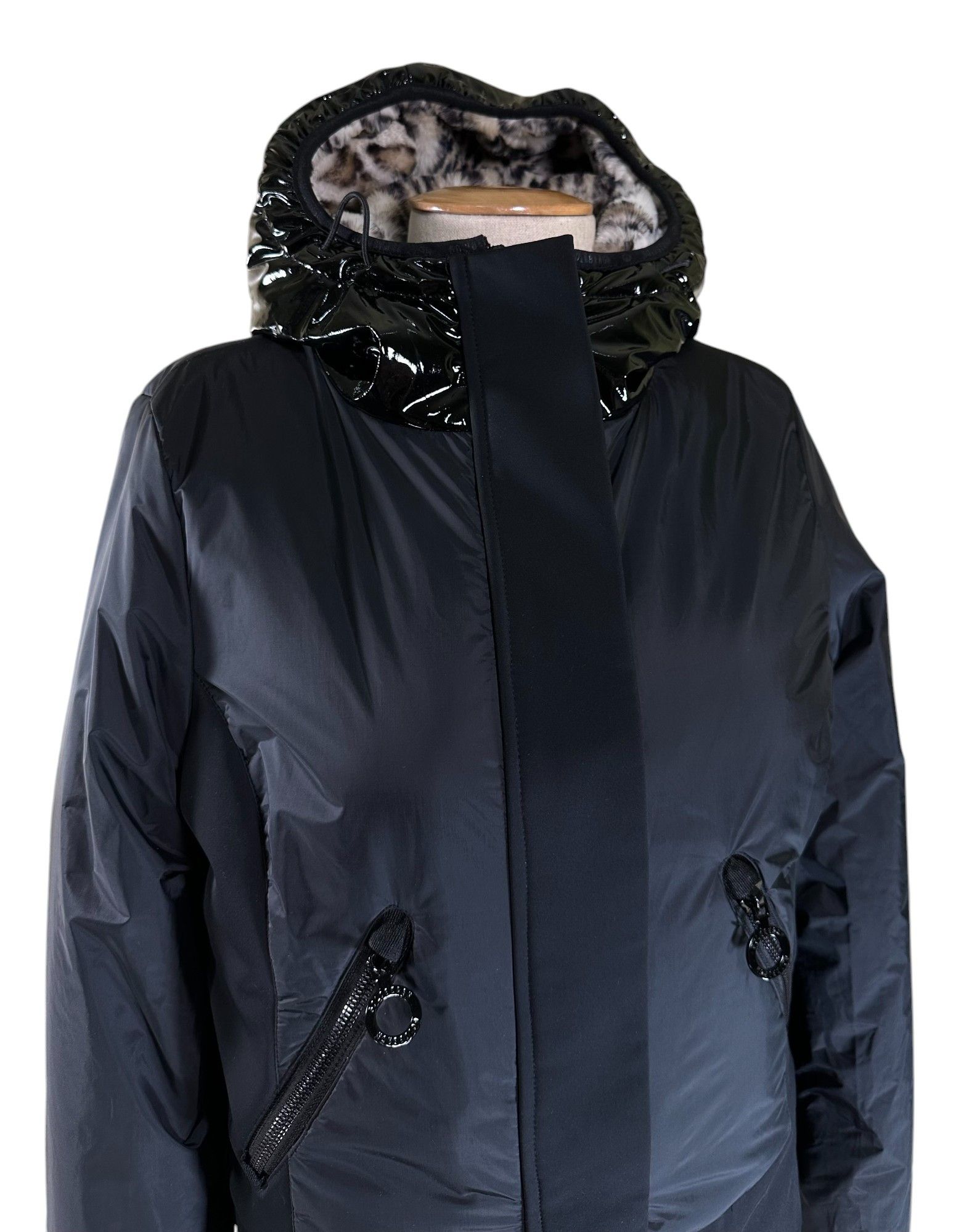 Goldbergh Double Face Sunna Jacket Black/Leopard print Size L / US 10 / IT 46 - 3 Thumbnail