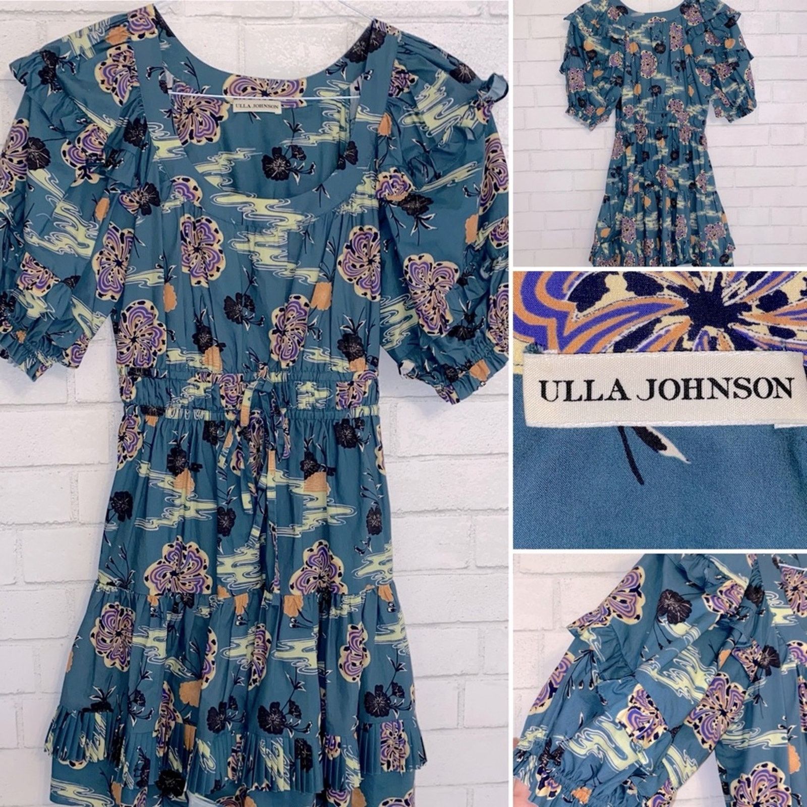 Ulla Johnson Ulla Johnson $398 Naomi Dress River Sz 2 EUC Size XS / US 0-2 / IT 36-38 - 11 Thumbnail