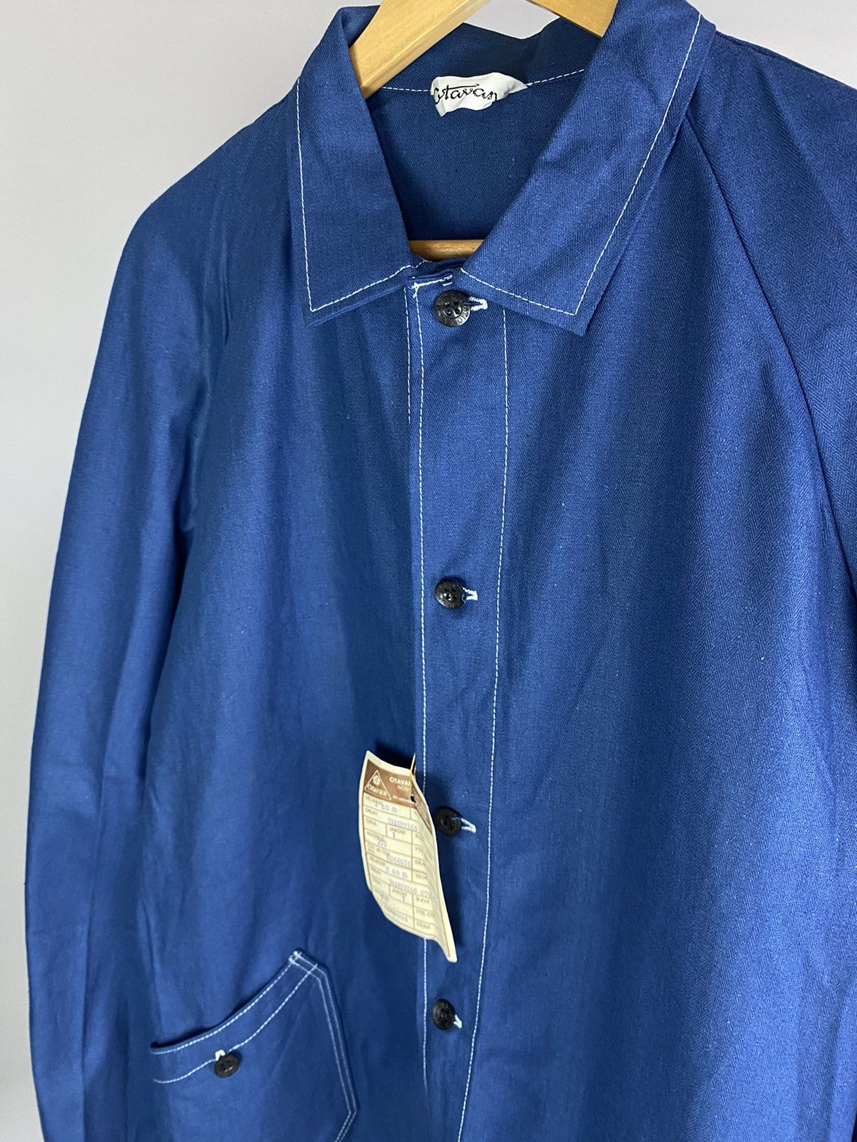 Le Laboureur × Vintage Otavan Vintage Work Jacket –Deadstock Blue – Made in Finland Size US L / EU 52-54 / 3 - 10 Thumbnail