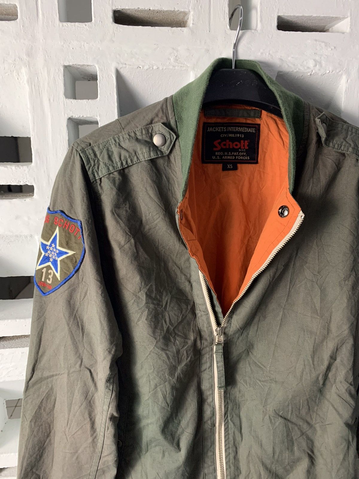 Schott Vintage Schott CWU Intermediate Bomber Jacket like MA 2 Size US XS / EU 42 / 0 - 4 Thumbnail