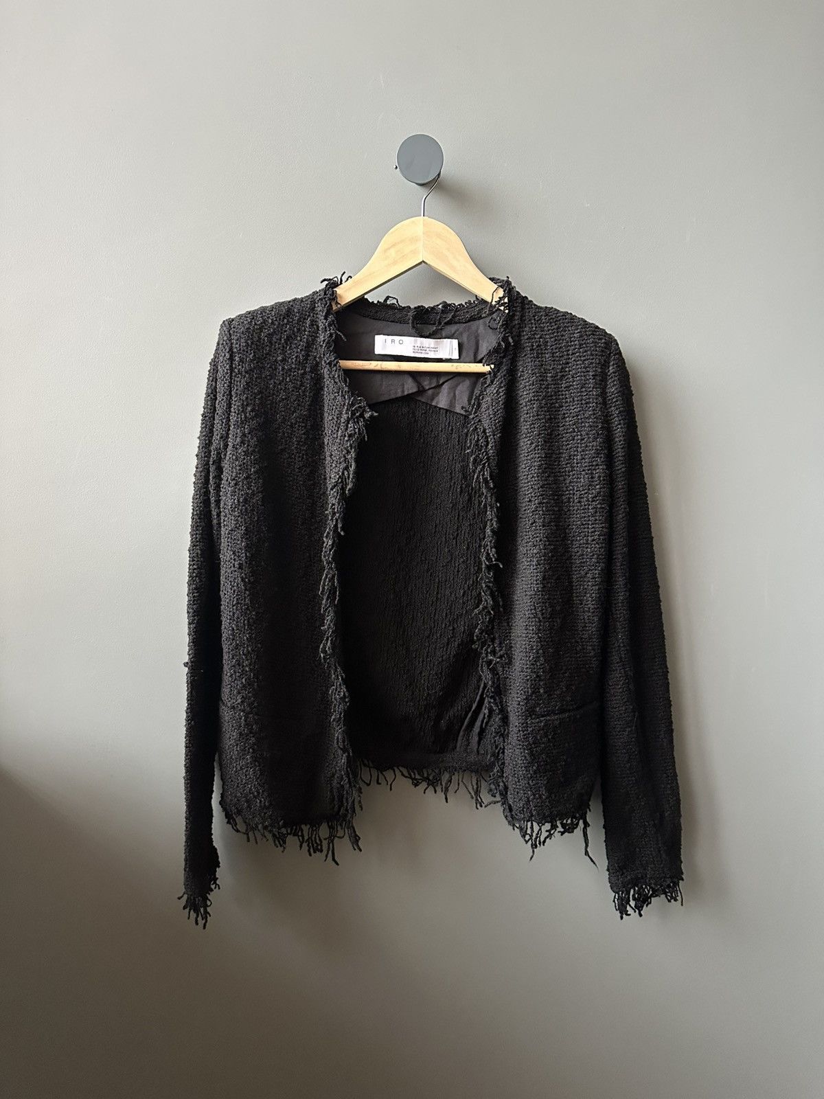 Iro Womens IRO Knit Jacket Shavani Blazer Size 34 Size M / US 6-8 / IT 42-44 - 3 Thumbnail