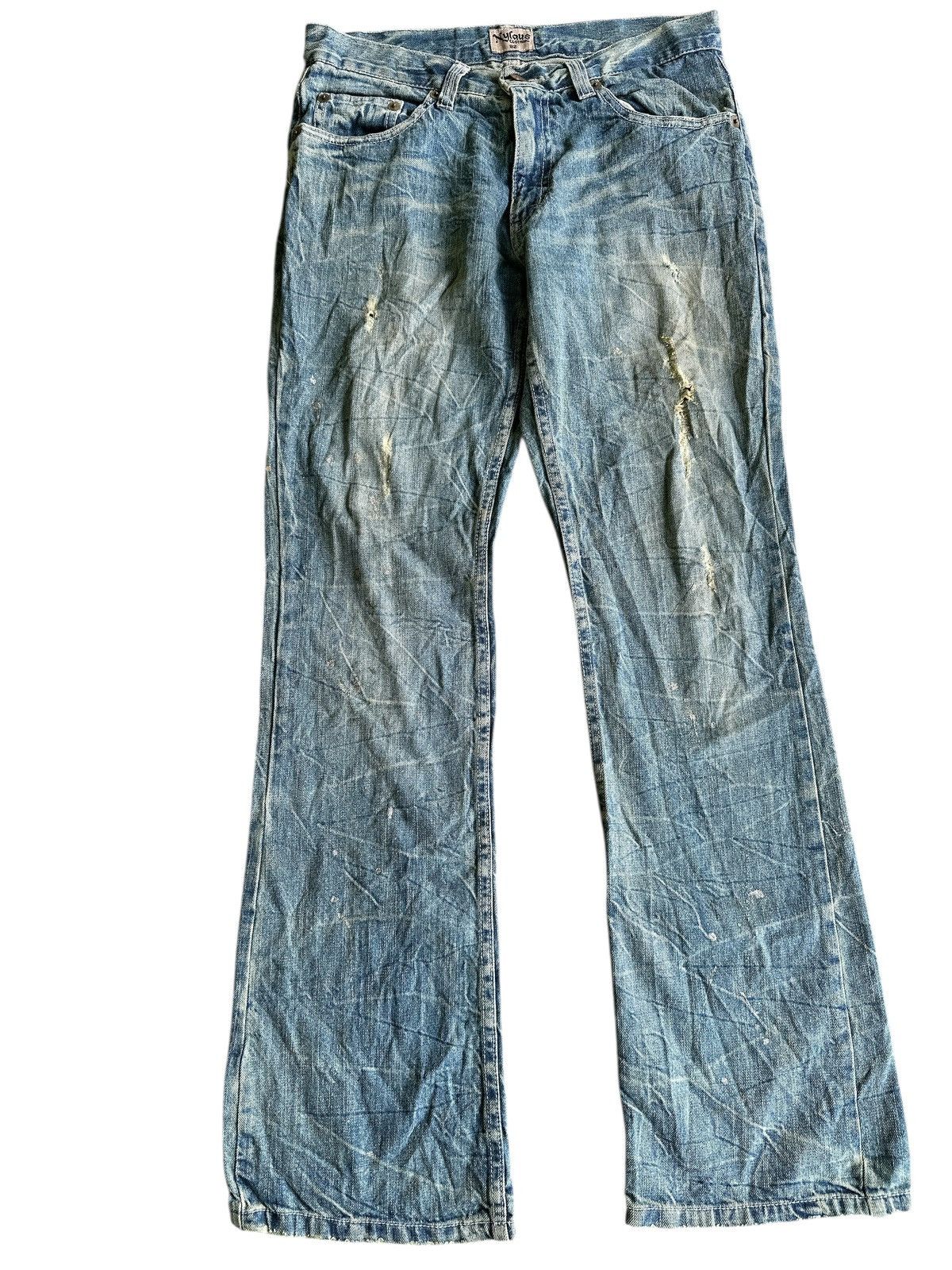 Japanese Brand Flare 🎌💥 Nylaus Clothing Bootcut BlueWashed 🎌💥 Size US 32 / EU 48 - 1 Thumbnail