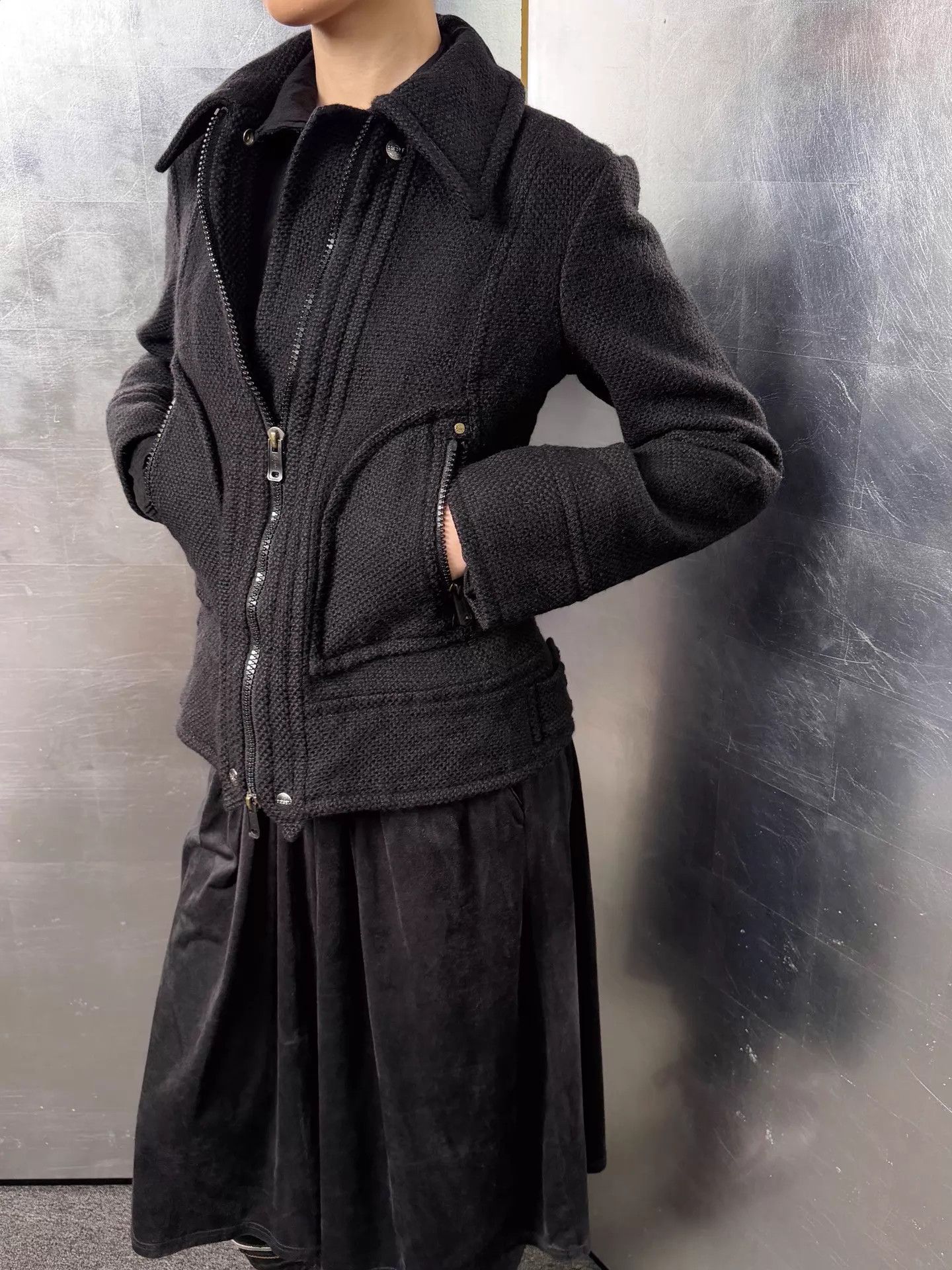 Diesel Diesel Vintage Wool Blend Knit Double-Zip Jacket S Size S / US 4 / IT 40 - 8 Thumbnail
