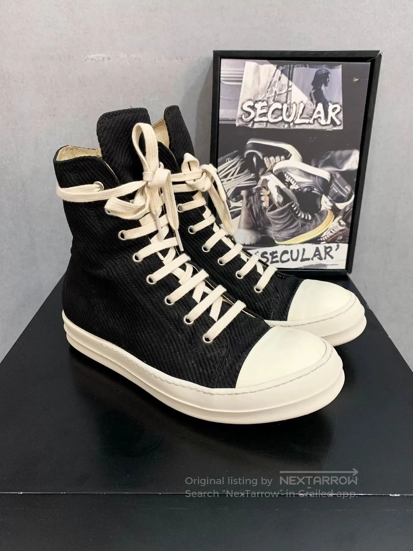 Rick Owens rick owens high. Size US 10.5 / EU 43-44 - 3 Thumbnail