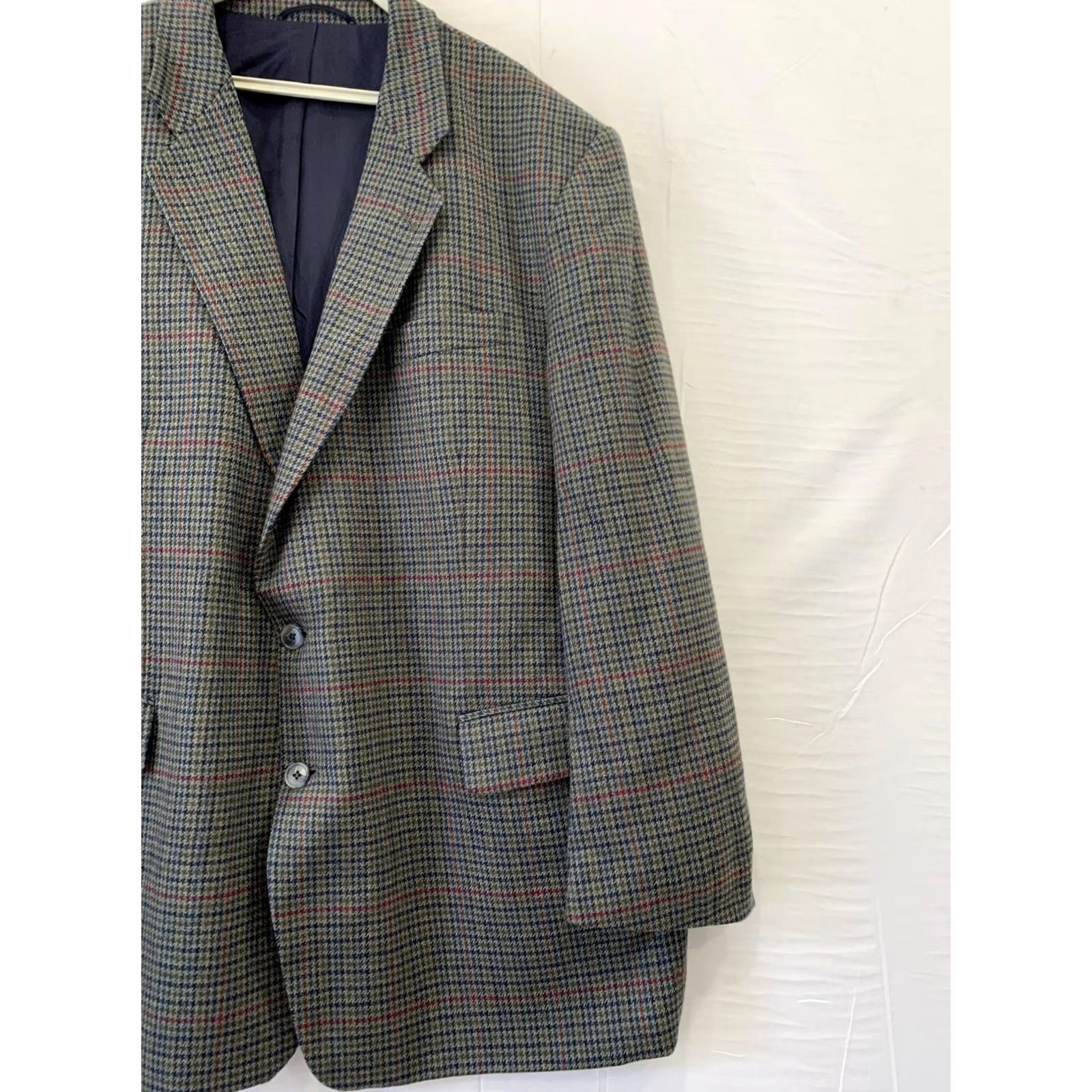 Paul Smith VINTAGE Paul Smith Tailor Blazer Mens 48R Brown Houndstooth Tweed Wool Sport Coat Mens XL Size 48R - 5 Thumbnail