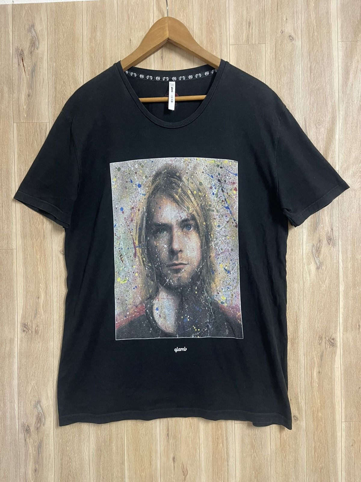 Japanese Brand Kurt Cobain Nirvana x Glamb T shirt Japanese Brand XL Rare Size US XL / EU 56 / 4 - 1 Thumbnail