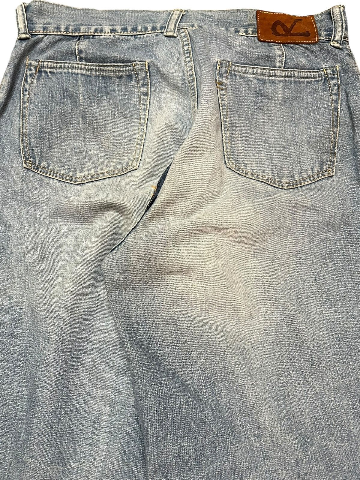 45rpm Vintage 45rpm Baggy Wide Leg Faded Denim Size US 29 - 6 Thumbnail