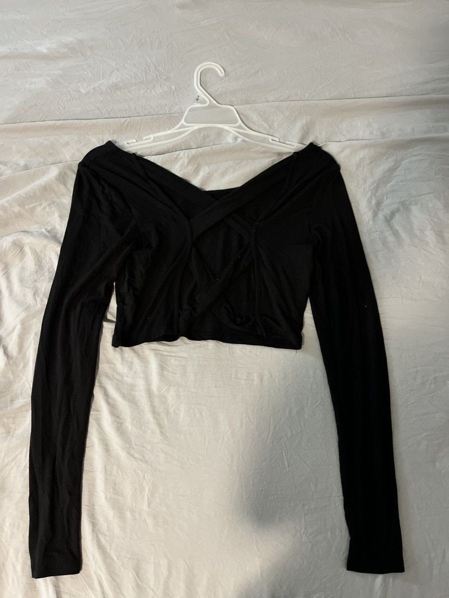 Vintage long sleeve crop top Size S / US 4 / IT 40 - 2 Thumbnail