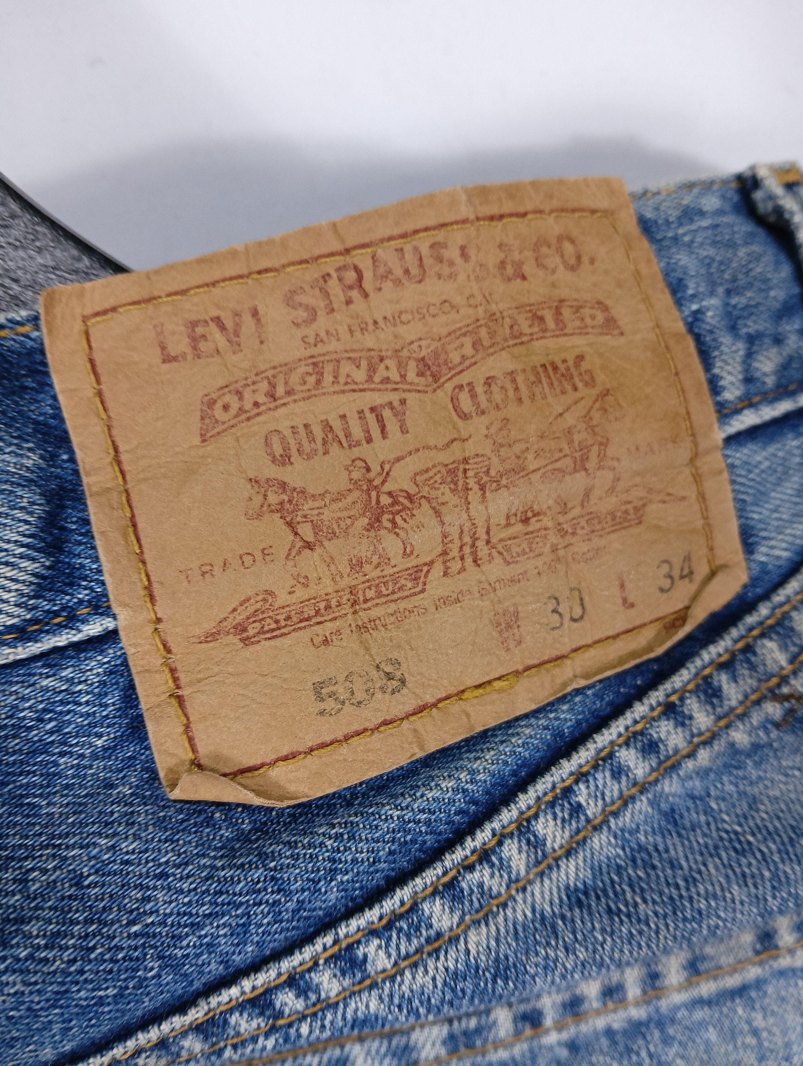 Levi's vintage levis 508 distressed jeans size 31 Size US 30 / EU 46 - 9 Thumbnail
