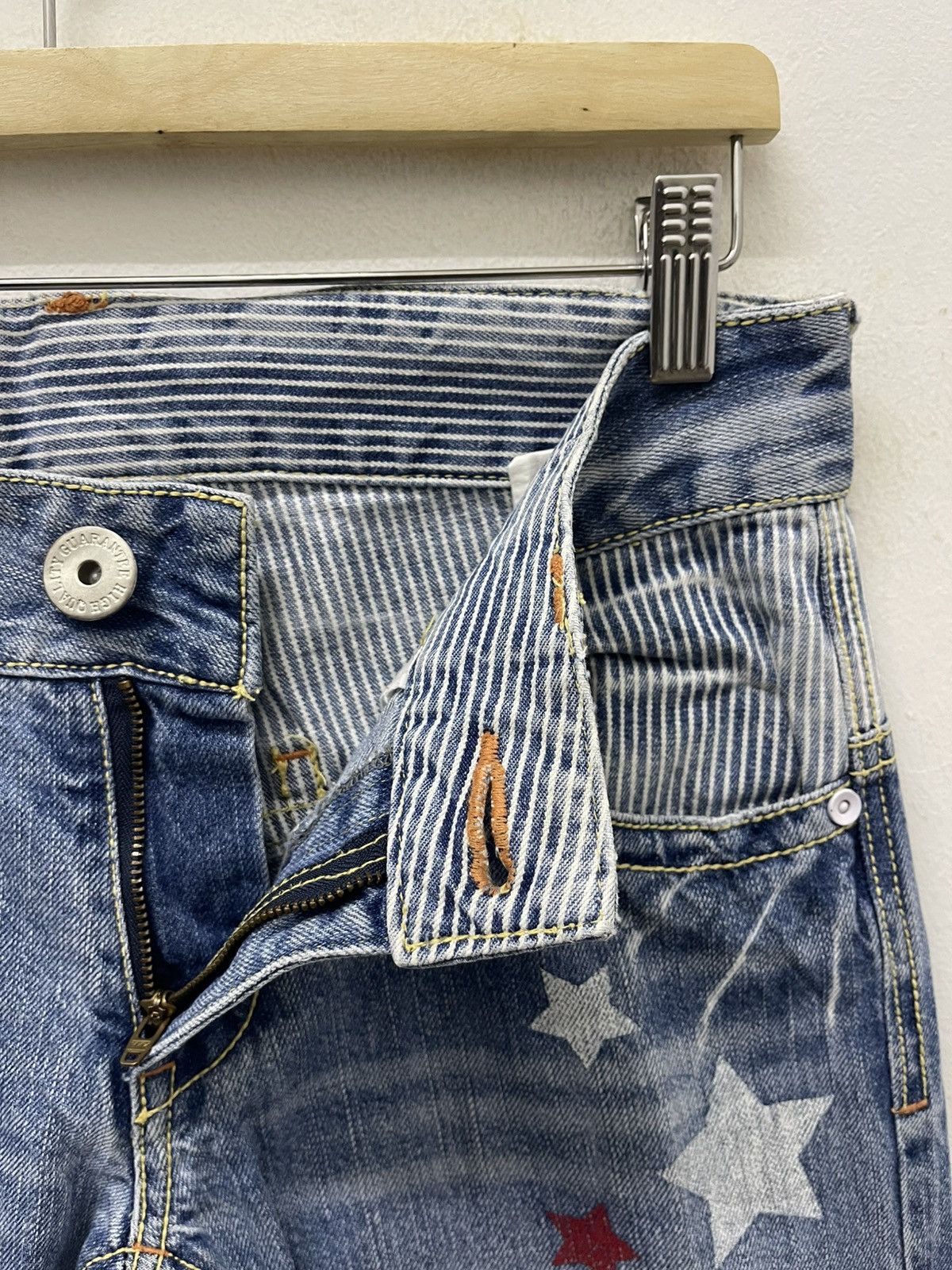 Japanese Brand Rare Vintage LTY Lala Tasty Surf Hickory Stripe Denim Size US 29 - 18 Thumbnail