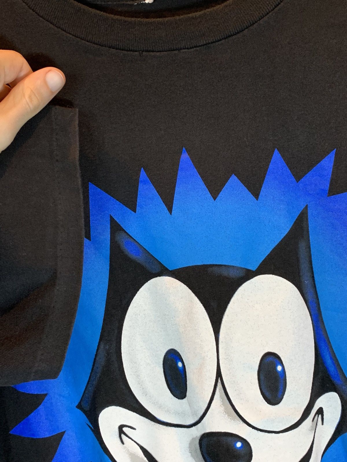 Vintage *RARE* Vintage Felix The Cat Single Stitch Art Cartoon Shirt Size US L / EU 52-54 / 3 - 3 Thumbnail