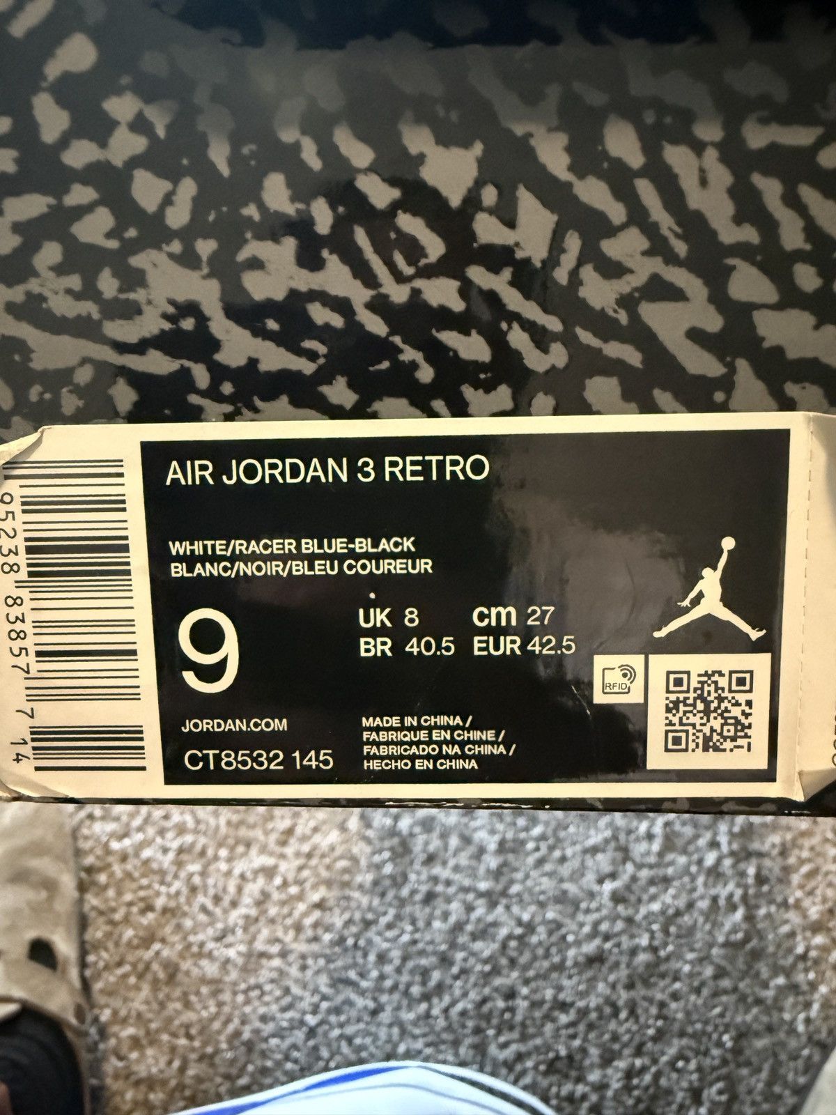 Jordan Brand Racer Blue Jordan 3s Size US 9 / EU 42 - 5 Thumbnail
