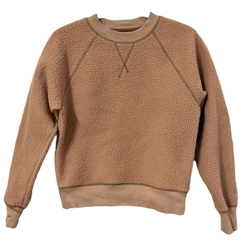 Everlane EVERLANE The ReNew Fleece Raglan Sherpa Crewneck Sweater Size XS / US 0-2 / IT 36-38 - 1 Thumbnail