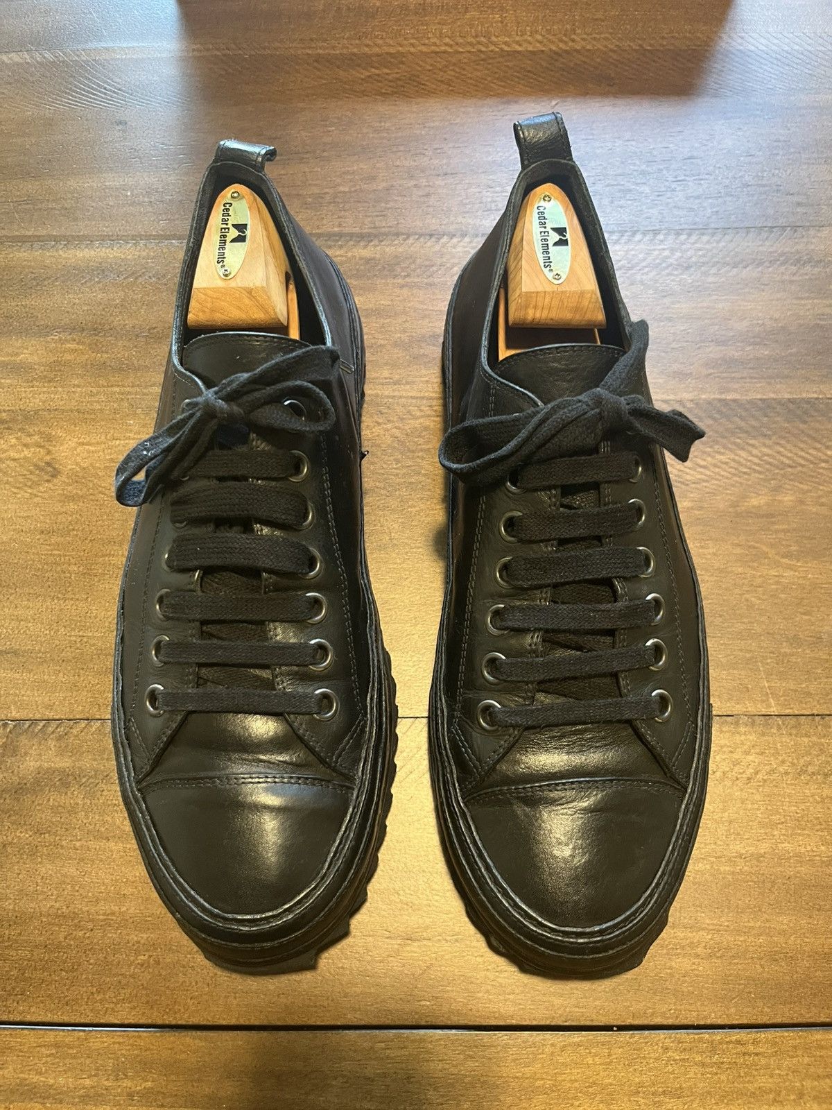 Ann Demeulemeester Lowtop leather Gert sneakers | Grailed